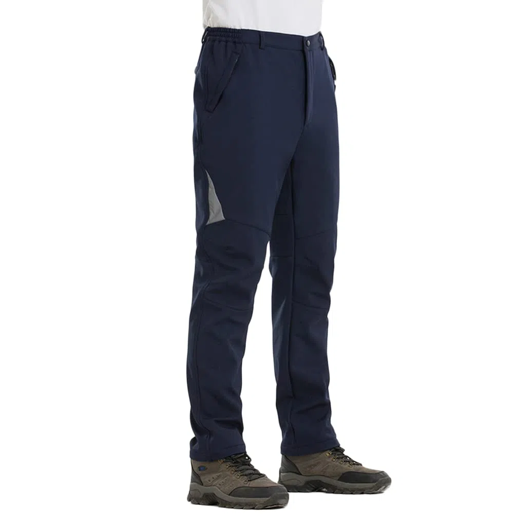 Pantalones de Senderismo para Hombre/Mujer Pantalones Softshell Cálidos Impermeables Pantalones de Esquí de Nieve a Prueba de Viento para Exteriores