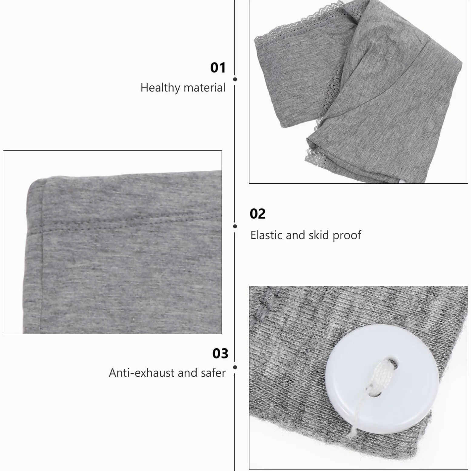 Ipetboom 10 Piezas Bragas de Algodón para Embarazadas Panties de Seguridad de Cintura Alta Elástica con Encaje Cómodas Costuras para Embarazo y Mamá XL