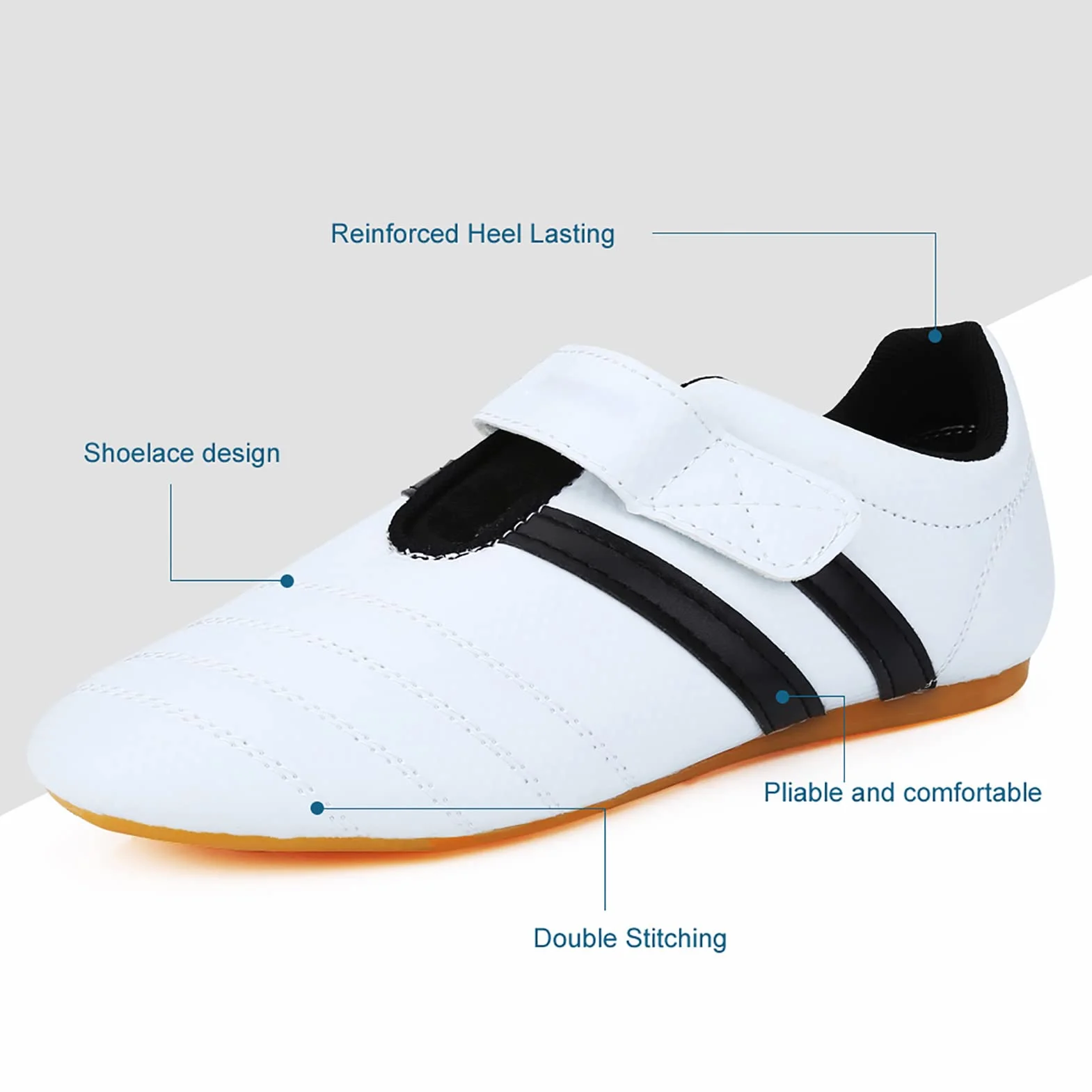 RiToEasysports Zapatos de Taekwondo, Zapatos de Boxeo Kung Fu Tai Chi, Zapatos de Entrenamiento de Karate para Adultos y Niños