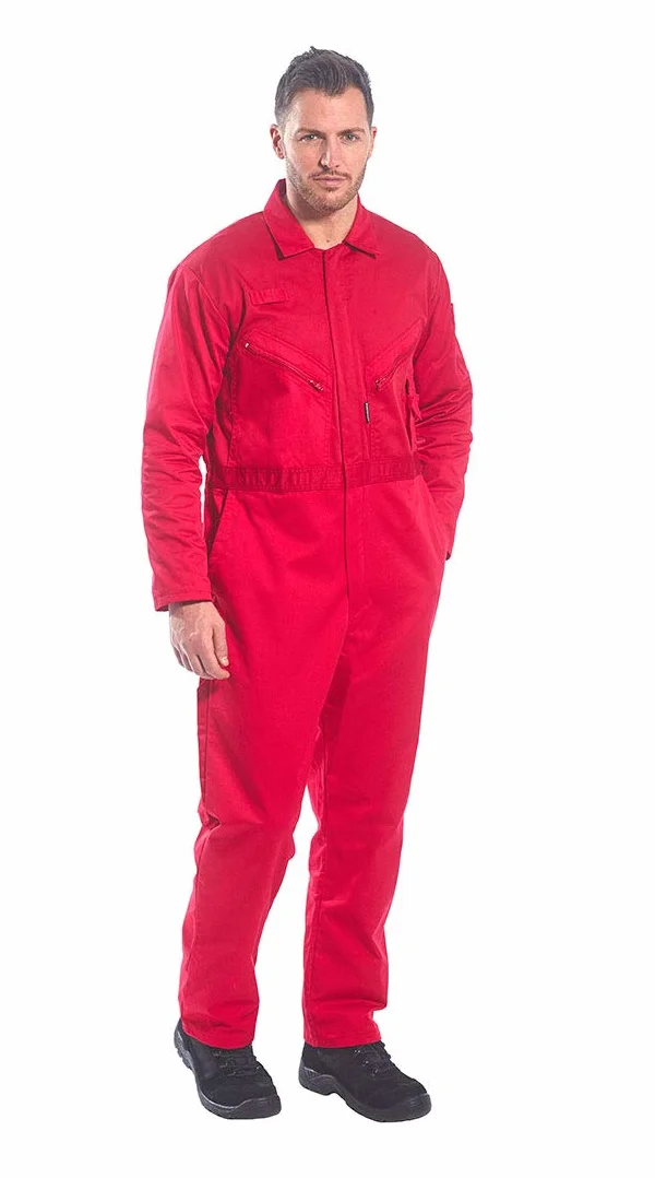 Portwest Mono Liverpool Con Cremallera, Tamaño: XL, Color: Rojo, C813RERXL