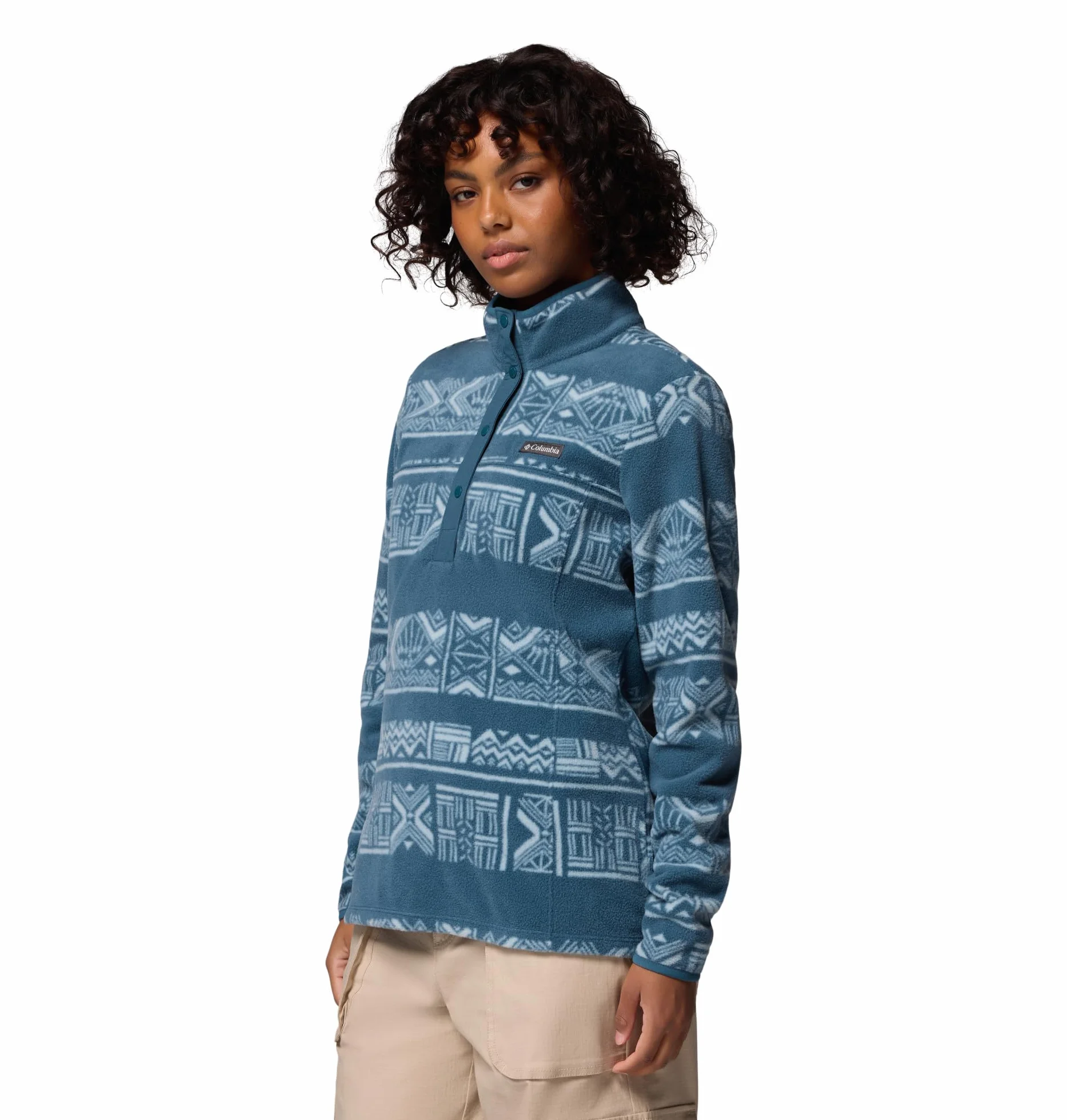 Columbia Benton Springs Printed 1/2 Snap Suter pulver Mujer