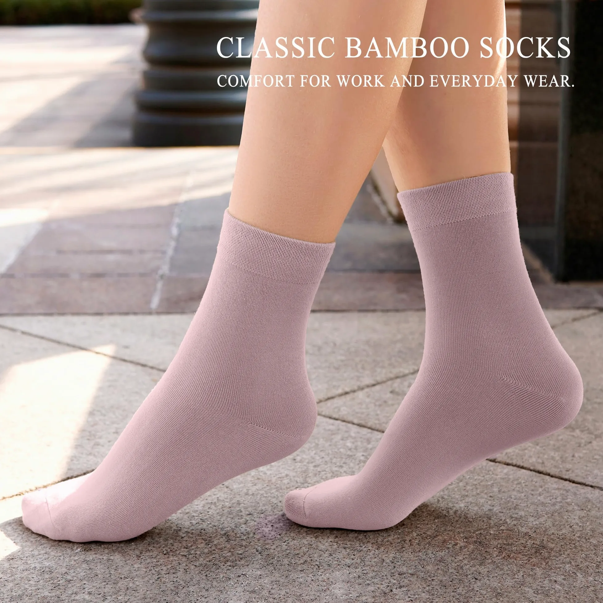 Calcetines finos de rayón de bambú para mujer, sedosos, antiolor, informales, de verano, 6 pares