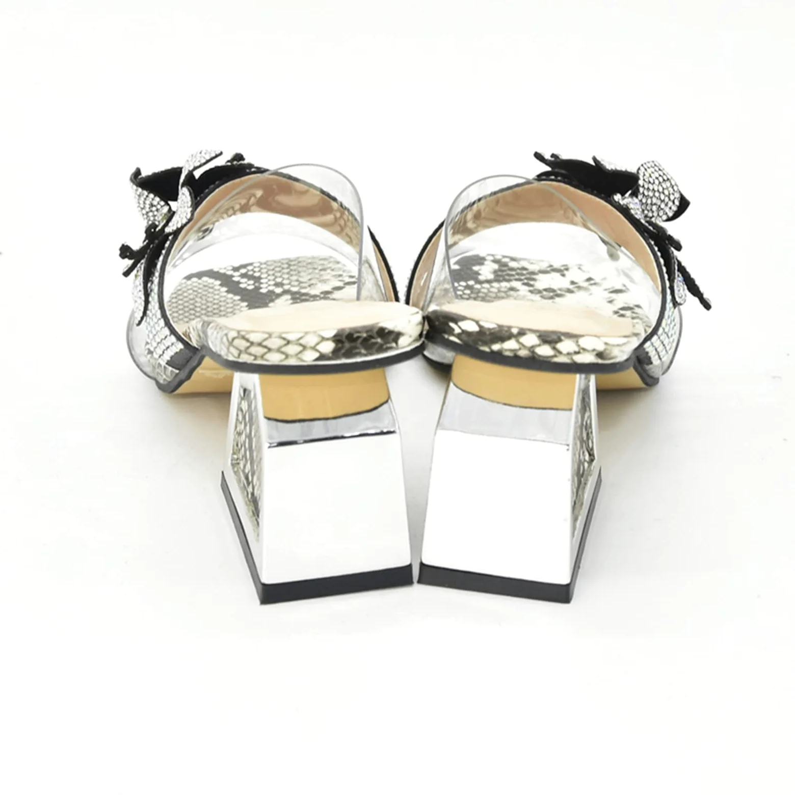 MOGSA Pantuflas de verano para mujer, talla grande, zapatos de boda, zapatos de vestir para fiesta, sandalias de tacón alto