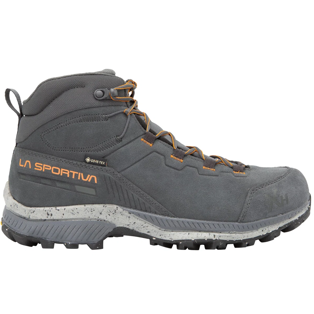 La Sportiva Zapatillas Tx Hike Mid de piel GTX para hombre, Metal/Hawaiian Sun, 45 EU