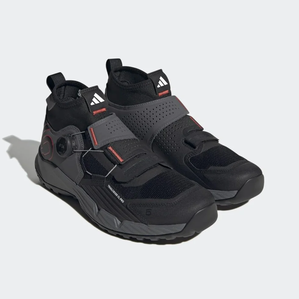 Adidas Five Ten Trailcross Pro Clip-in W Tenis de Bicicleta de montaña para Hombre, Grey Five/Core Black/Red