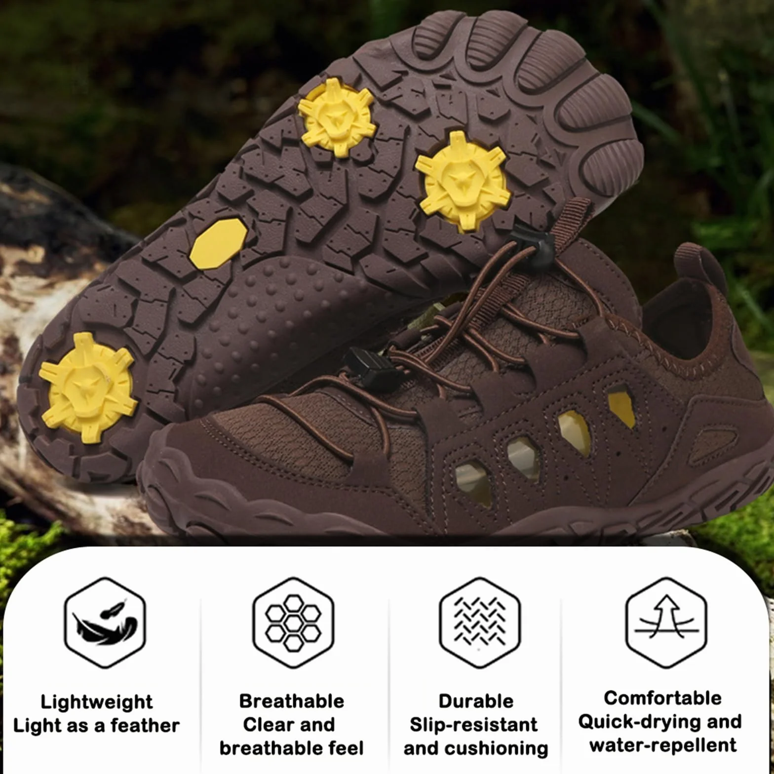 Fansu Zapatos de Agua Antideslizantes para Hombre Mujer Secado Rápido Transpirable Calzado Acuático