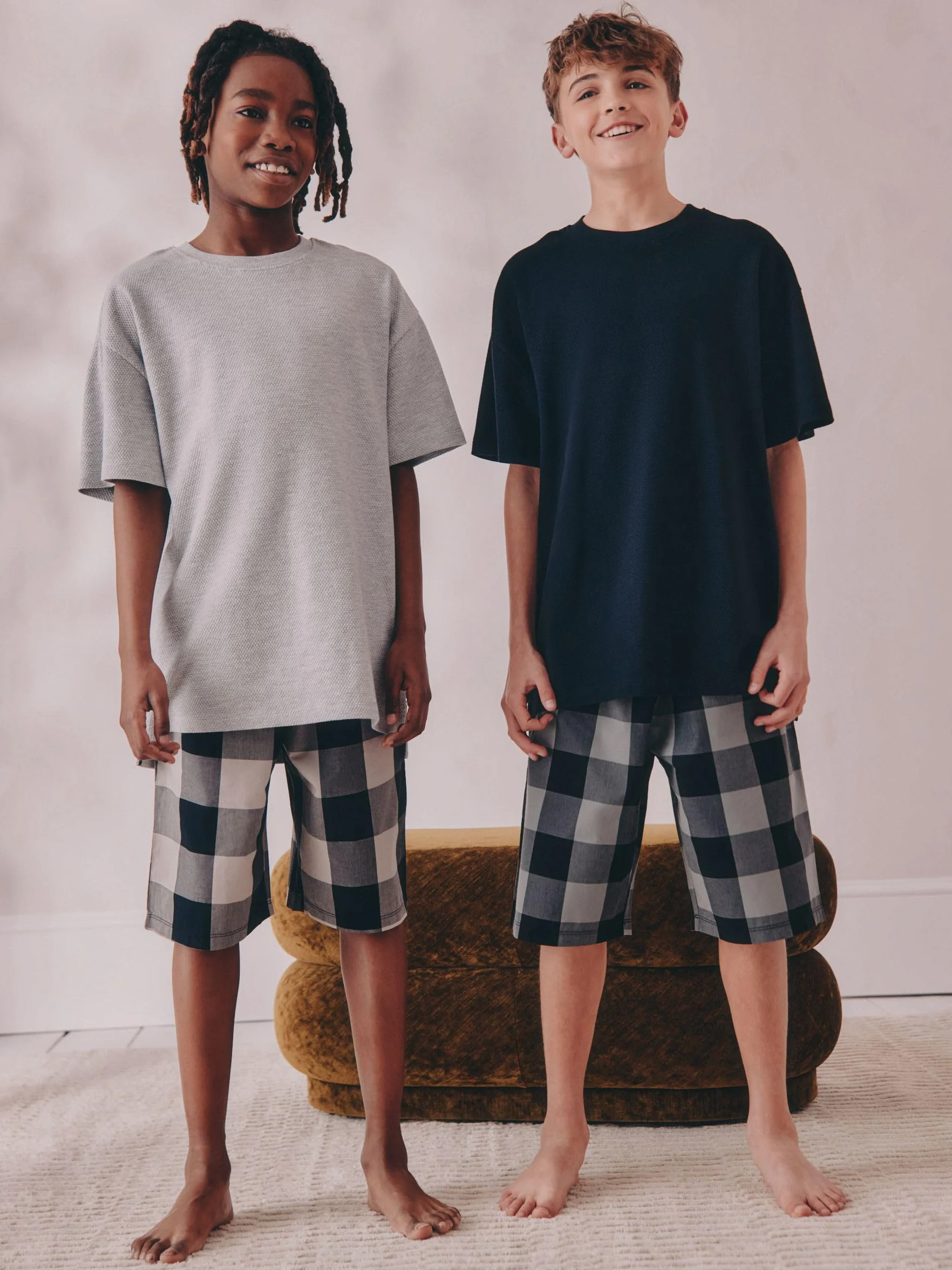 NEXT Niños Pack de Dos Pijamas Cuadros