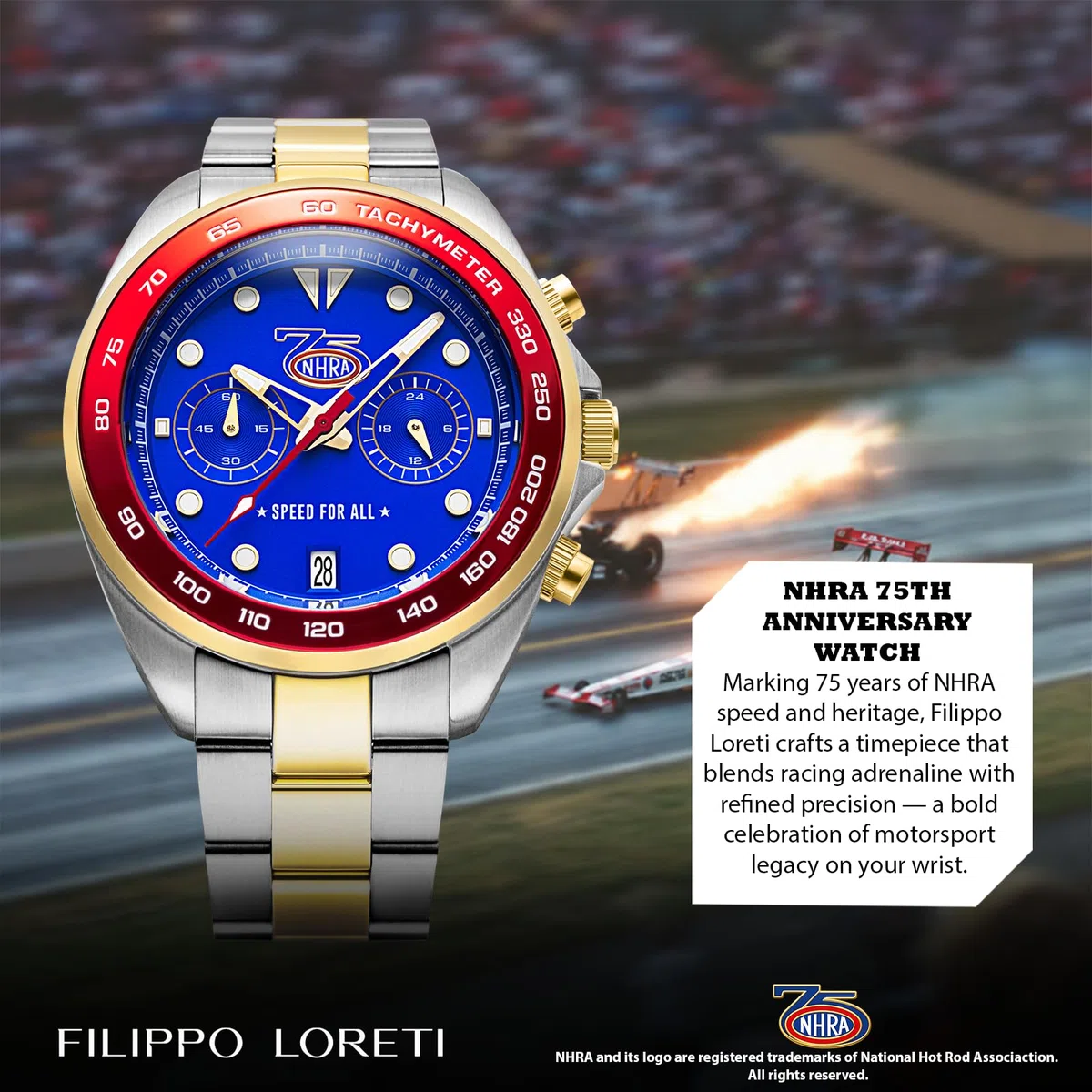 FILIPPO LORETI NHRA 75 - Relojes para hombre, relojes cronógrafos para hombre