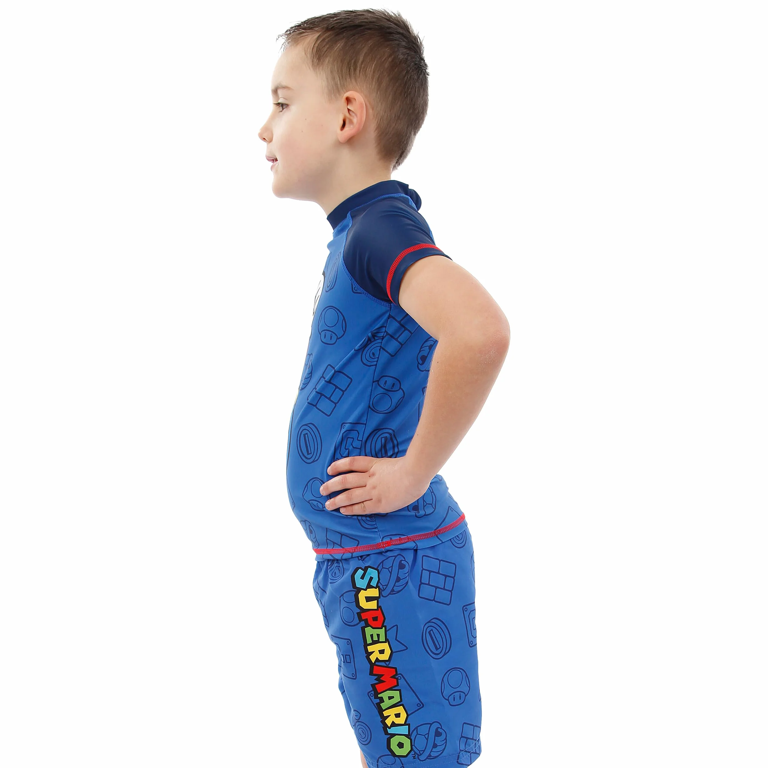 Super Mario Traje De Baño Bañador Natacion Niño
