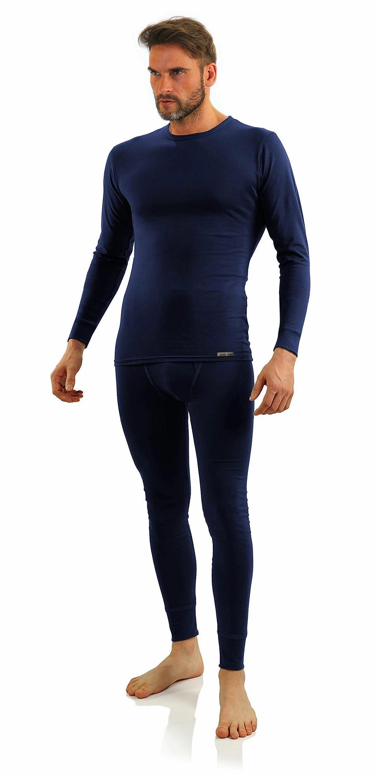 Sesto Senso Conjunto de Ropa Interior Algodón Camiseta y Calzoncillos Largos Hombre