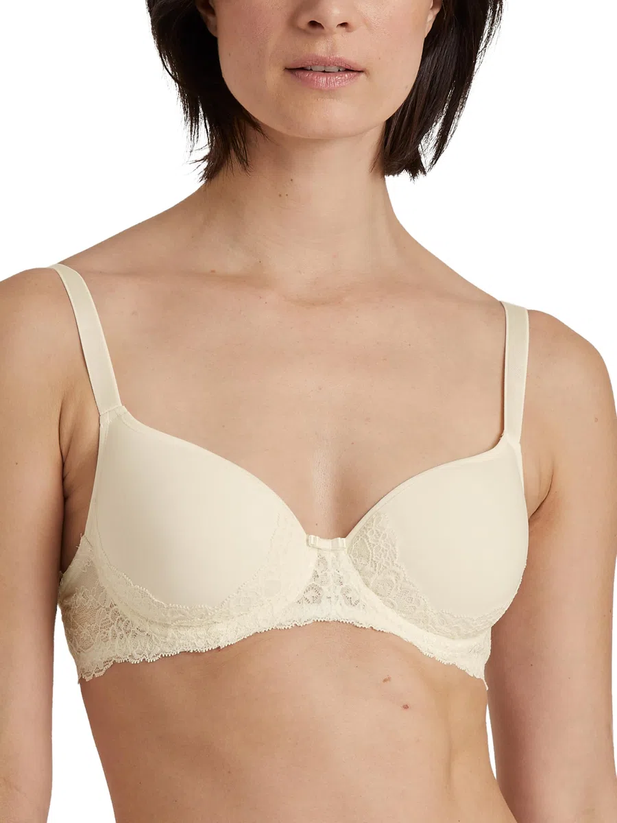 CALIDA Sensual Secrets Balconette Bra, Opaque, Alabaster crème, 90B Women's