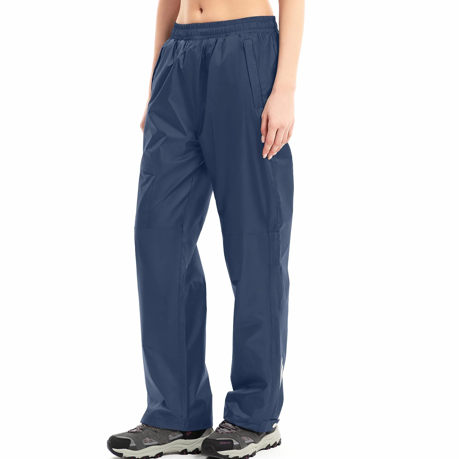Pantalones de lluvia para mujer, impermeables, transpirables, ligeros, para bicicleta, cortavientos, senderismo, trekking, trabajo