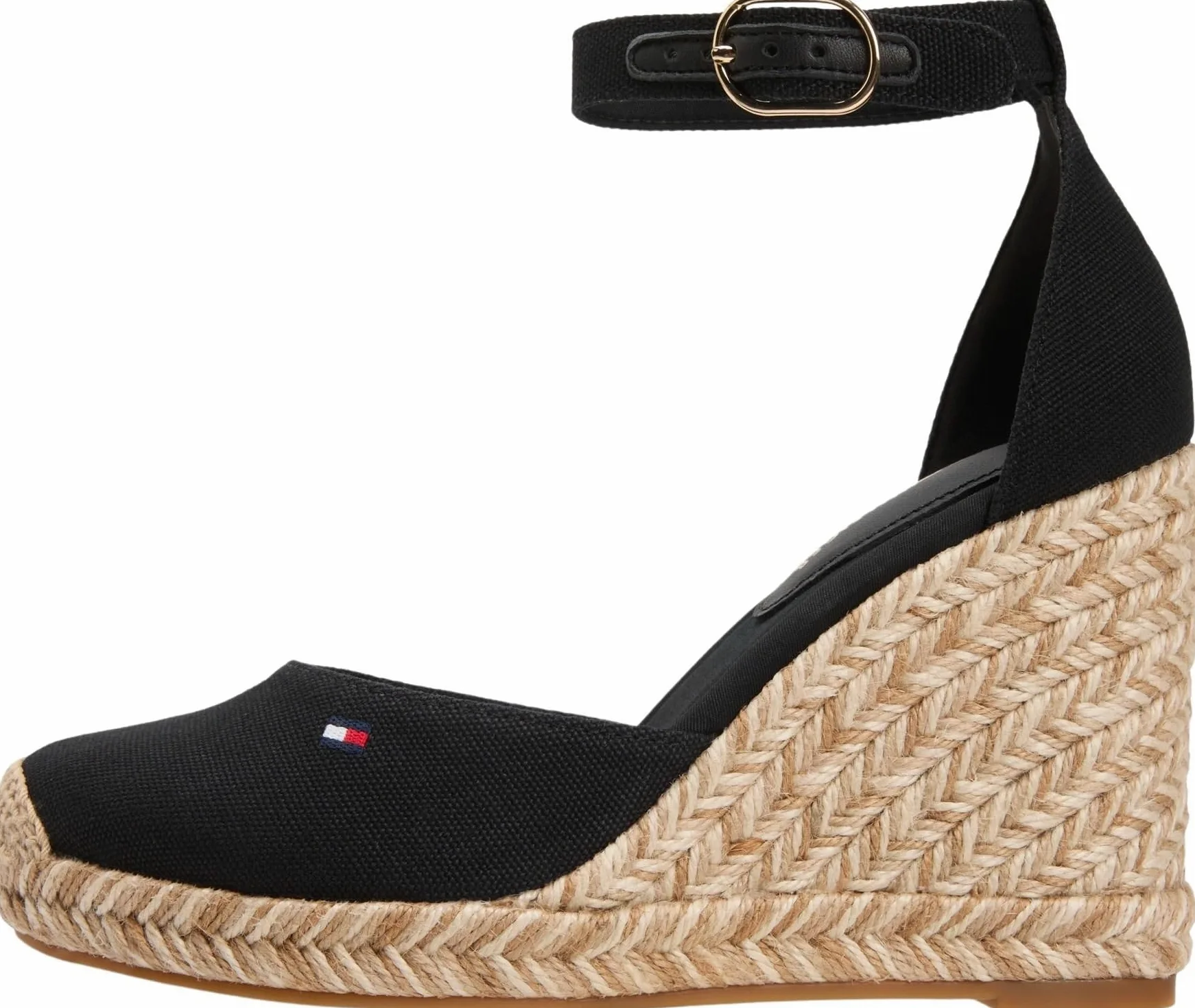 Tommy Hilfiger Flag High Wedge Espad Closed Toe Fw0fw09225, Alpargatas de cuña Mujer