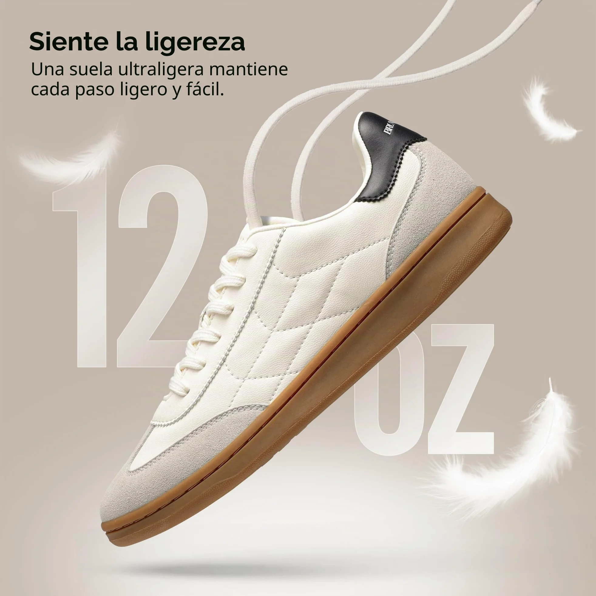 Bruno Marc Zapatillas Casual Cordones Hombre Ligero Zapatos Vestir Moda Sneakers con Plantilla Extraíble y Lavable