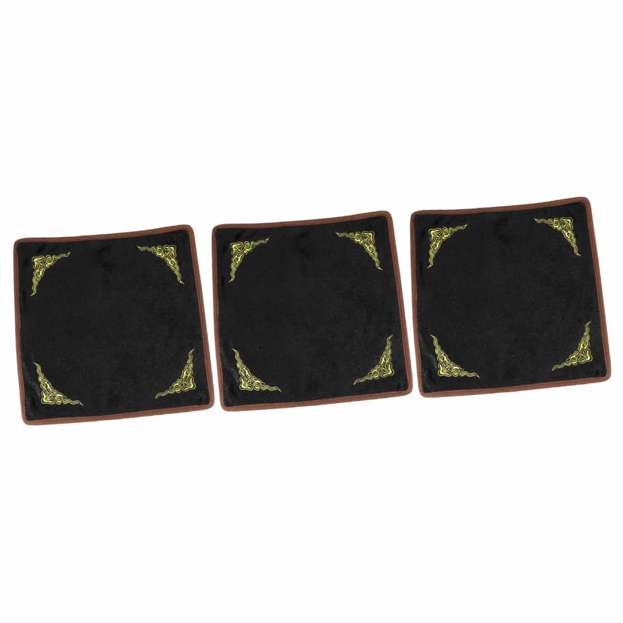 Lurrose 3 Piezas almohadilla de almacenamiento de joyas bandeja de anillo para joyería almohadillas para exhibir joyas bandeja de joyas el anillo palets arete Jade mira la tela accesorios