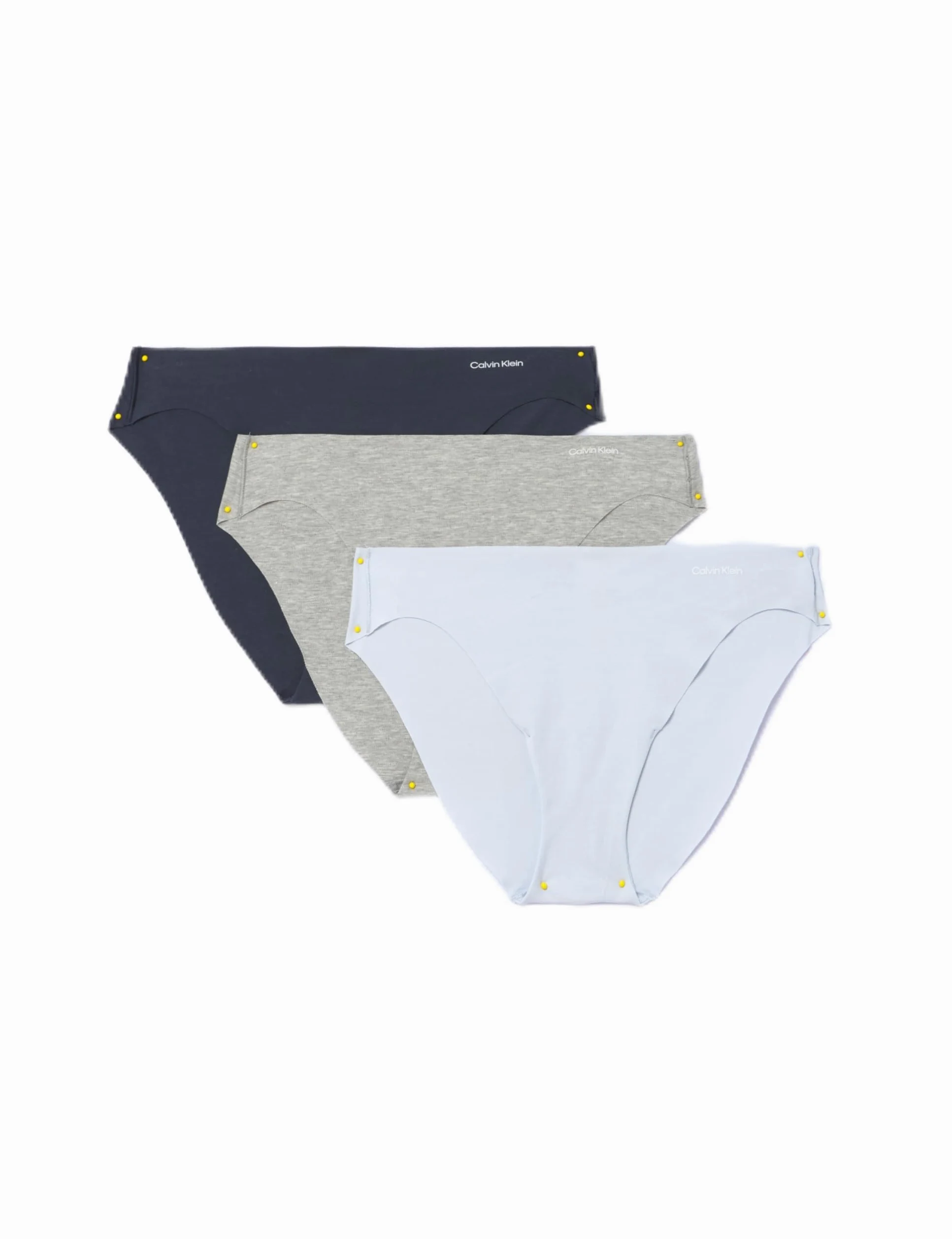 Calvin Klein Pack de 3 Braguitas Tipo Bikini para Mujer sin Costuras
