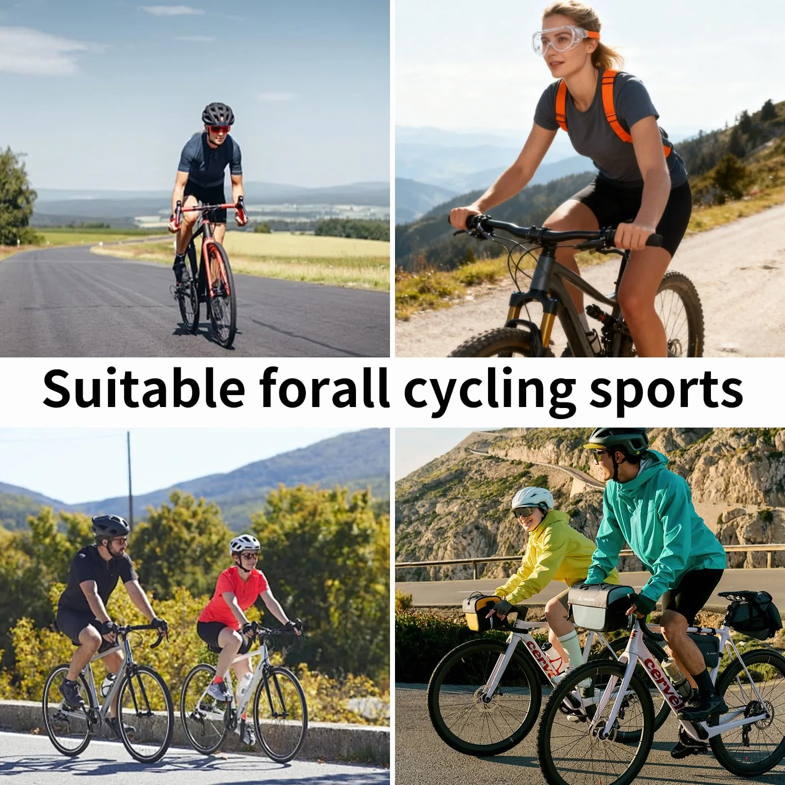 Culotte Ciclismo Hombre 5D Acolchados Resistente a los Golpes Secado rápido Transpirable MTB Ropa Ciclismo