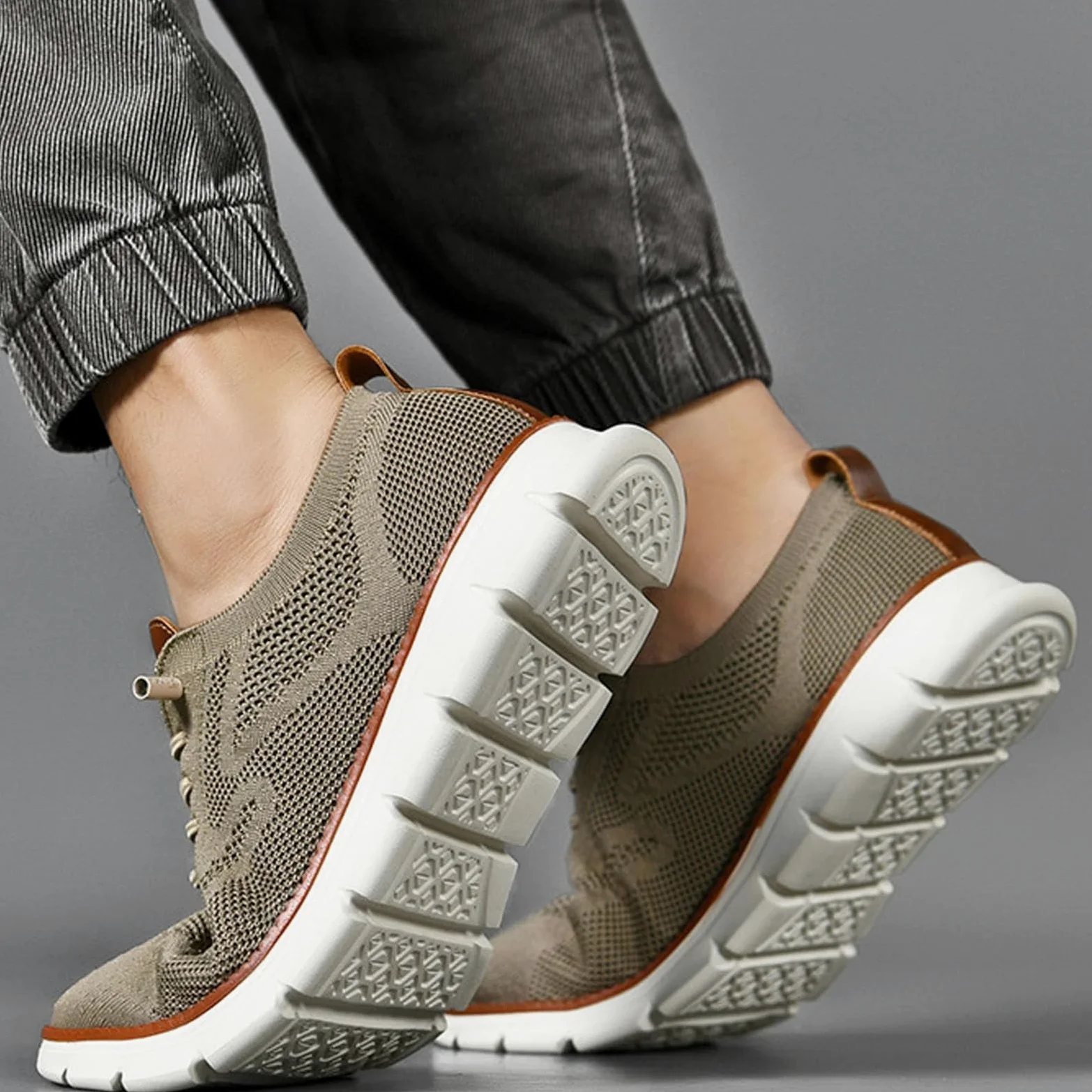 Urban Ultra Comfortable Men's Mesh Sneakers, Zapatillas Hombre Verano Breathable Business Casual Walking Shoes
