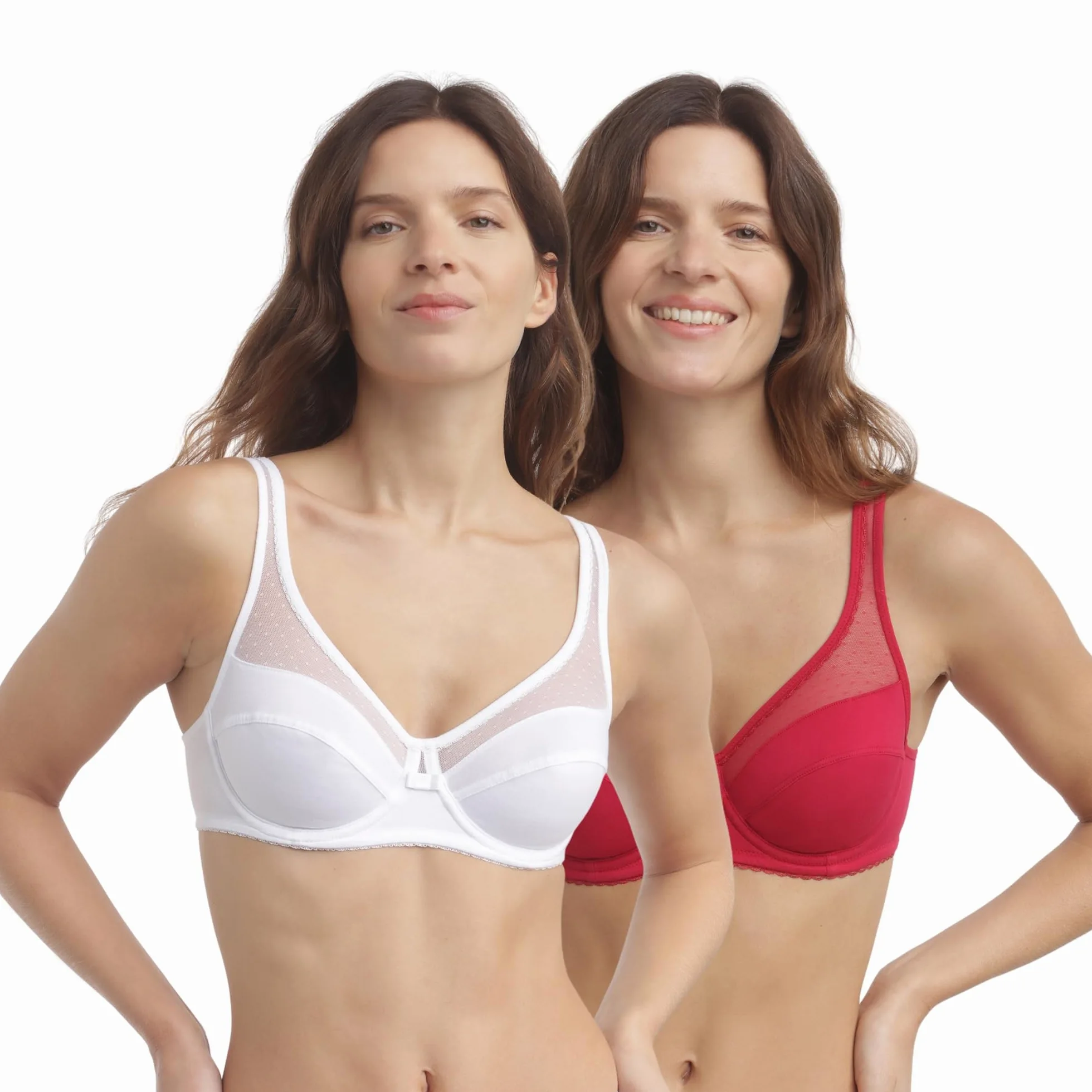 Dim Sujetador de gran capacidad con aros Generous Cotton Bio Mujer x2