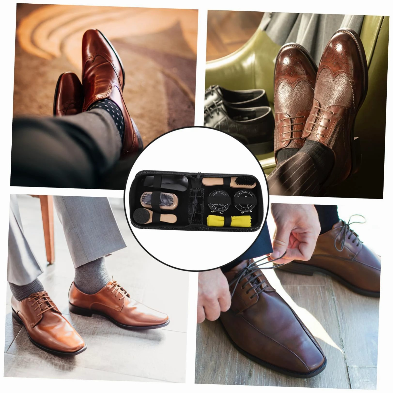 SHERCHPRY 3 Juegos Herramienta Para Pulir Zapatos Cepillo De Limpieza De Zapatos Cepillo Para Pulir Brown
