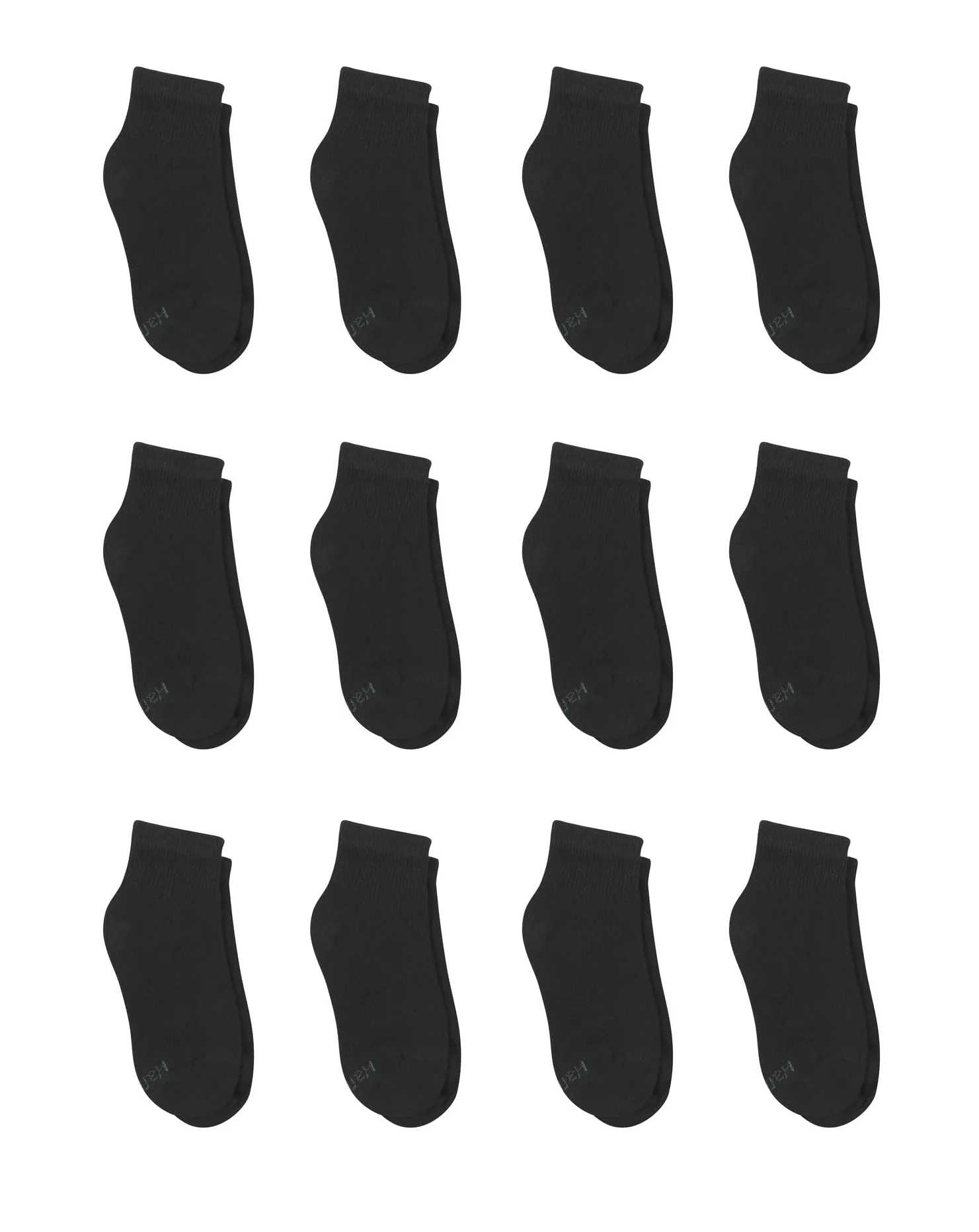 Hanes Big Boys' Classics Ankle Socks (Pack of 12)