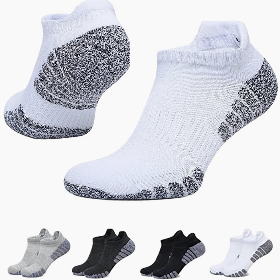 Calcetines deportivos acolchados: calcetines acolchados for correr largas distancias for hombres y mujeres, calcetines deportivos transpirables