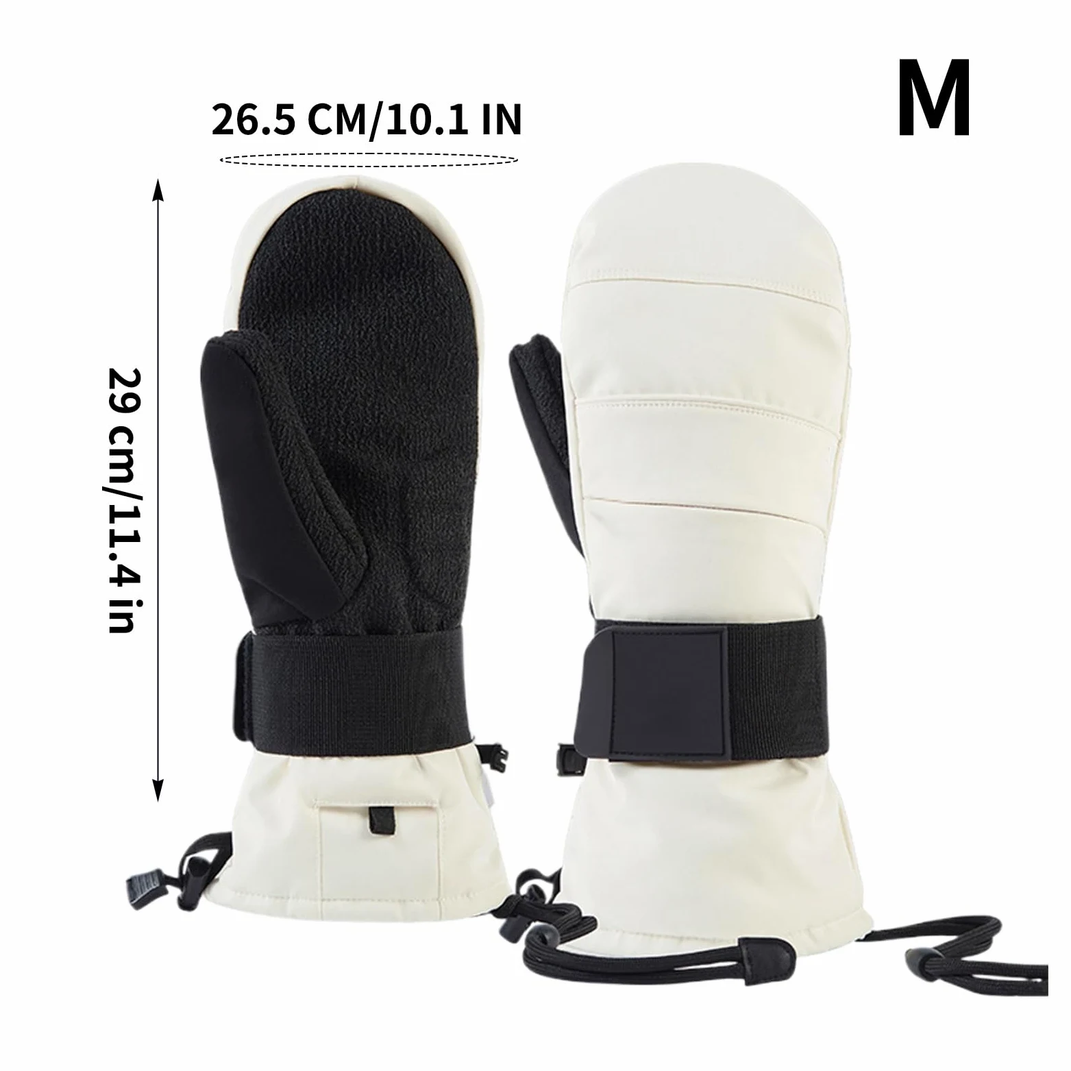 Guantes de motocicleta para clima frío, guantes cálidos para pantalla táctil, con protector de muñeca, guantes de equitación con forro polar, para hombre, invierno, motocicleta, esquí, clima frío