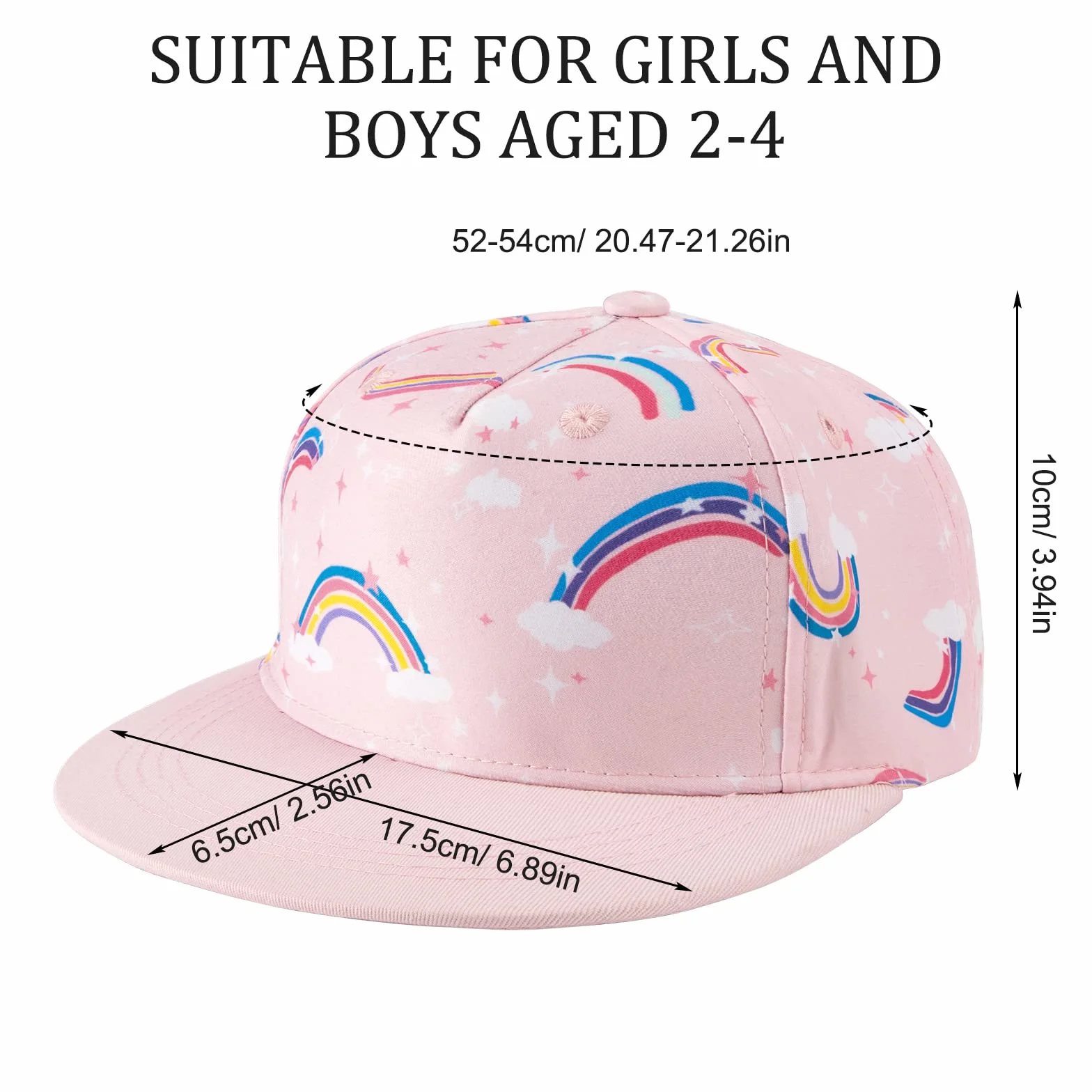 Tunejoy Gorra de Béisbol para Niños Algodón Ajustable Sol Deporte