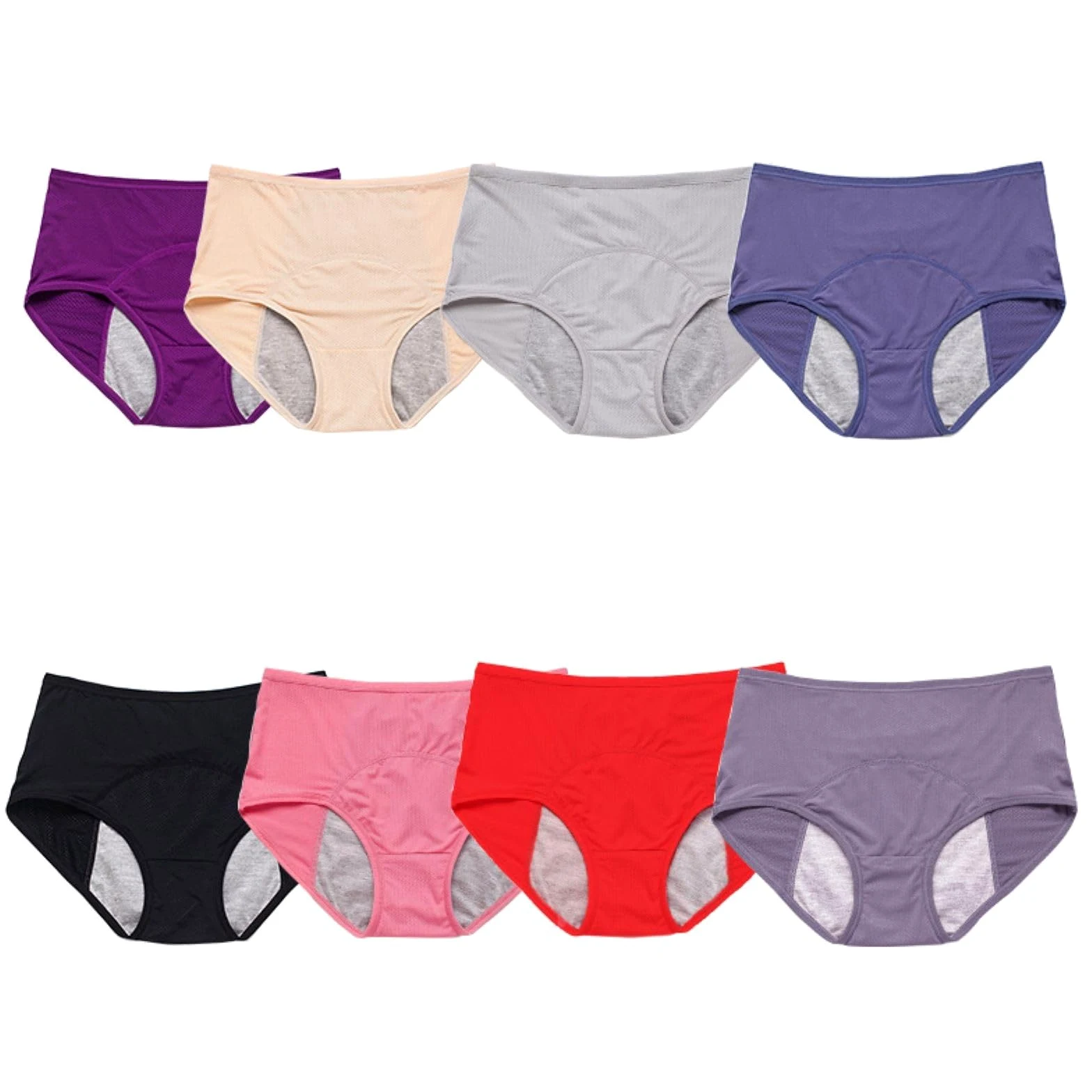 Genérico Bragas de Algodon Altas Barriga Plana Calzones sin Costuras Braga Menstrual Compresión Seamless Underwear Women's Clothing Bragas Calzones Calzoncillos Panties