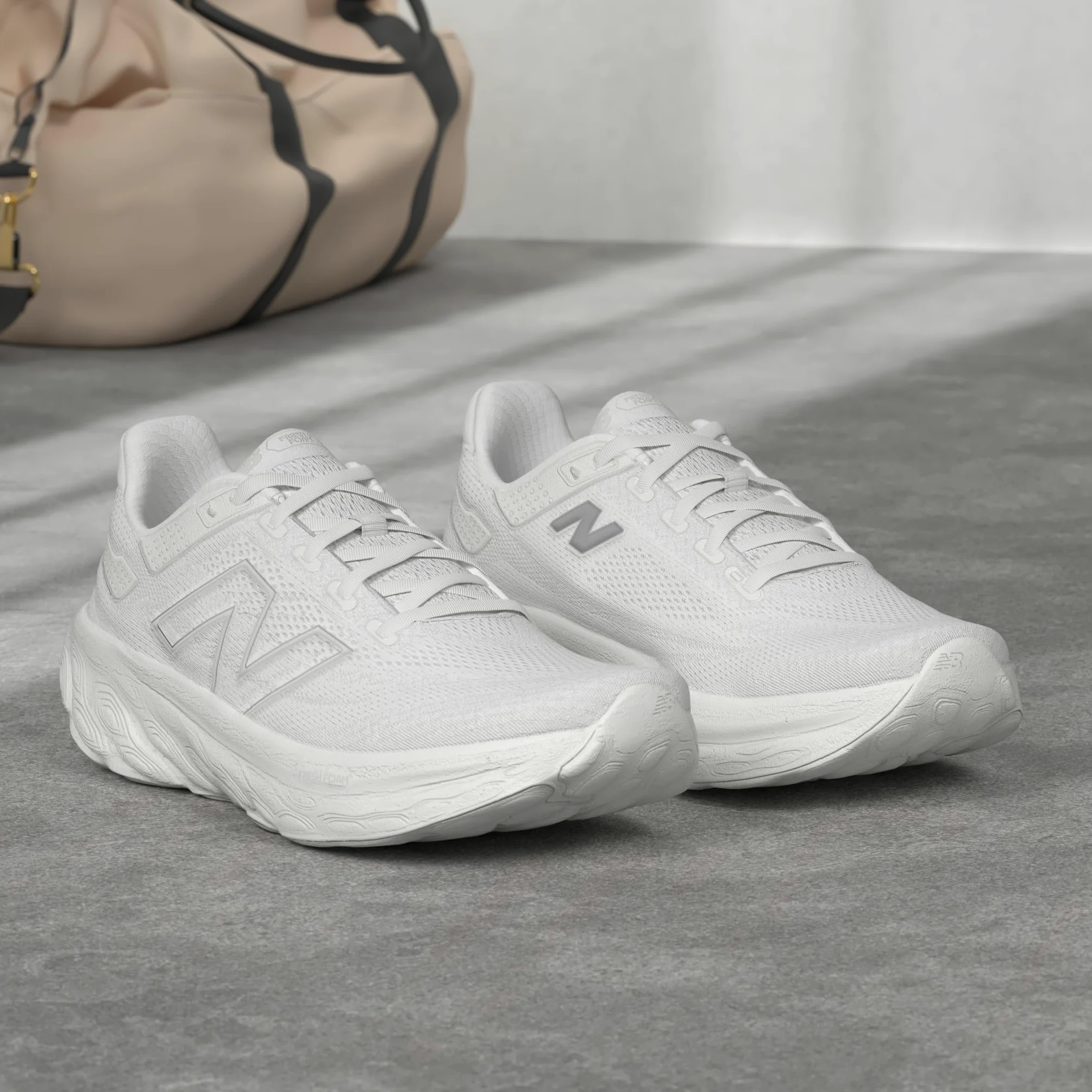 New Balance Fresh Foam X 1080 V13 - Tenis de correr para hombre, Blanco/Plateado Claro Metálico, 11.5 Narrow