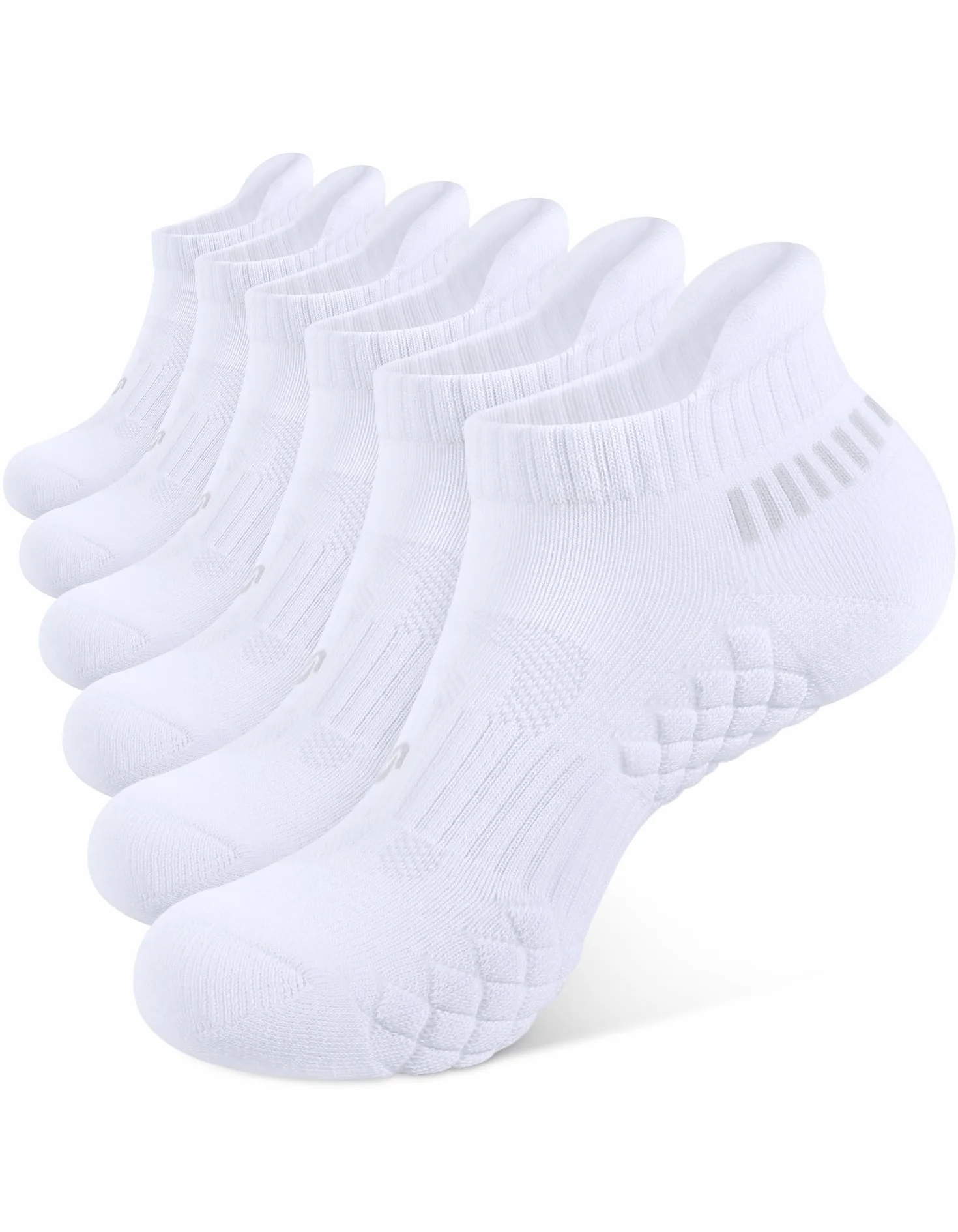 CLOSEMATE Calcetines Deporte Hombre Tobilleros Acolchados Transpirables Antiampollas Suaves Cortos Para Running Deportivos 6 Pares