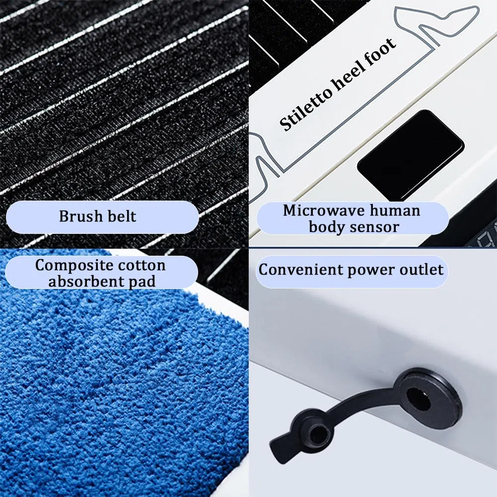 Cepillo Multifuncional para Zapatos con Sensor, Máquina De Limpieza De Suelas Totalmente Automática, Equipo Comercial para El Mantenimiento del Calzado,L 100cm