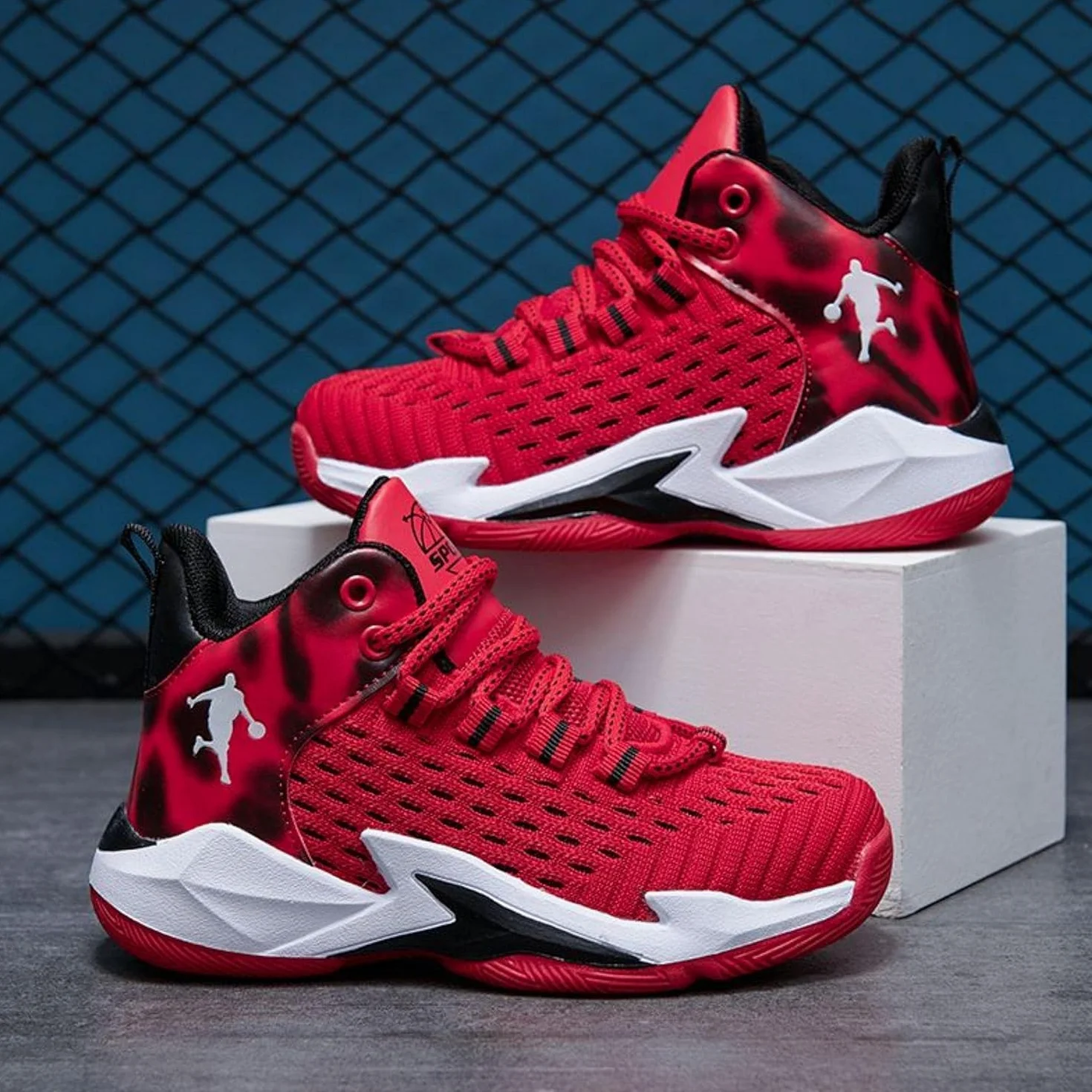 Zapatillas de Baloncesto para Niños Calzado Deportivo Aire Libre Ligeras