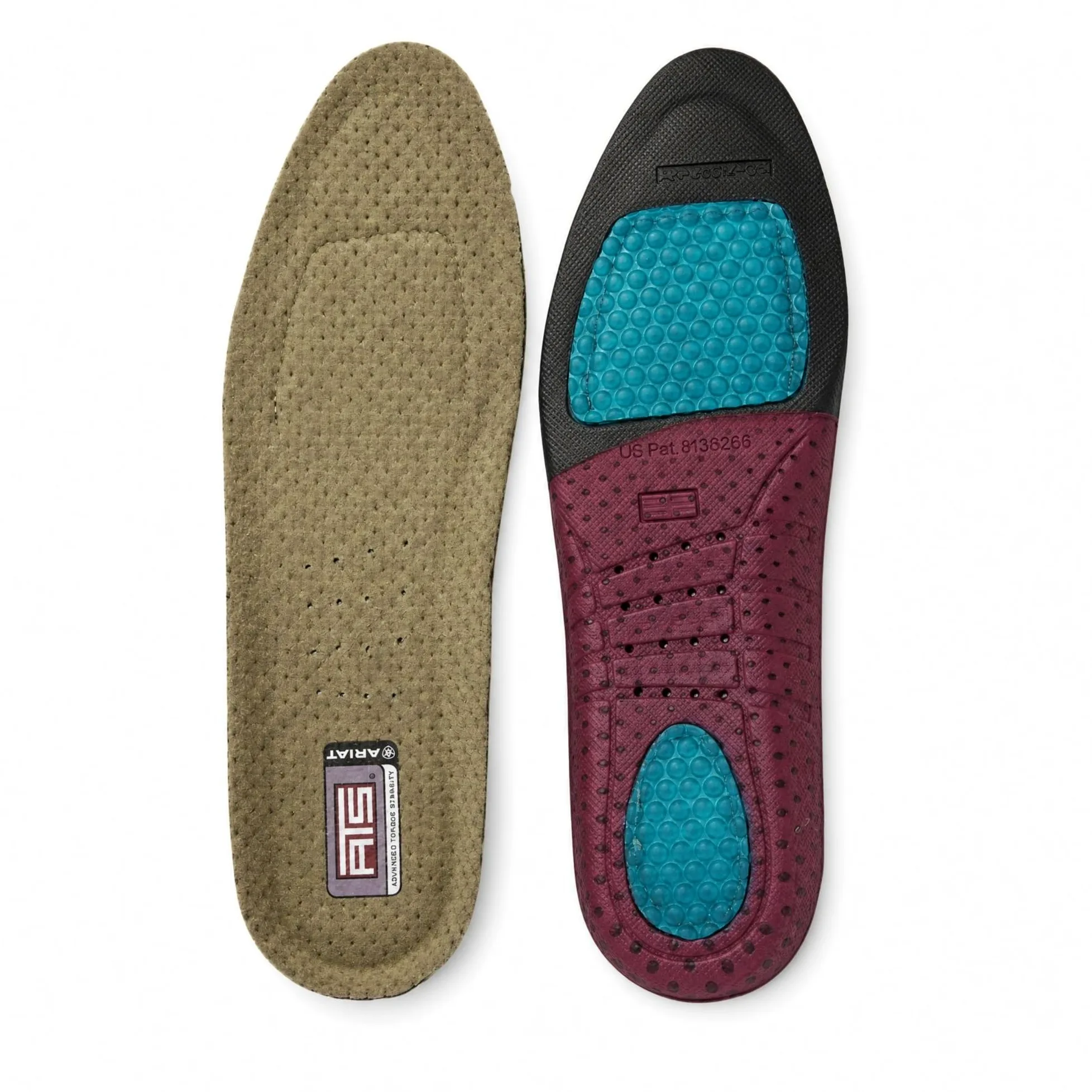 ARIAT ATS Round Toe Insole Footbeds Accesorios de Ropa (Pack de 2) para Mujer