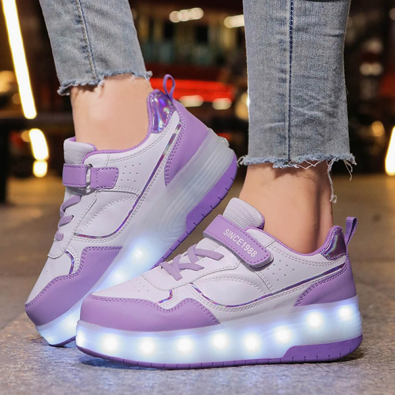 Zapatos para niñas Suela Gruesa amortiguada Zapatos Deportivos Ligeros y cómodos Goma Antideslizante Reforzada Cordones Ajustables para niñas cómodas Zapatillas de Deporte de Moda