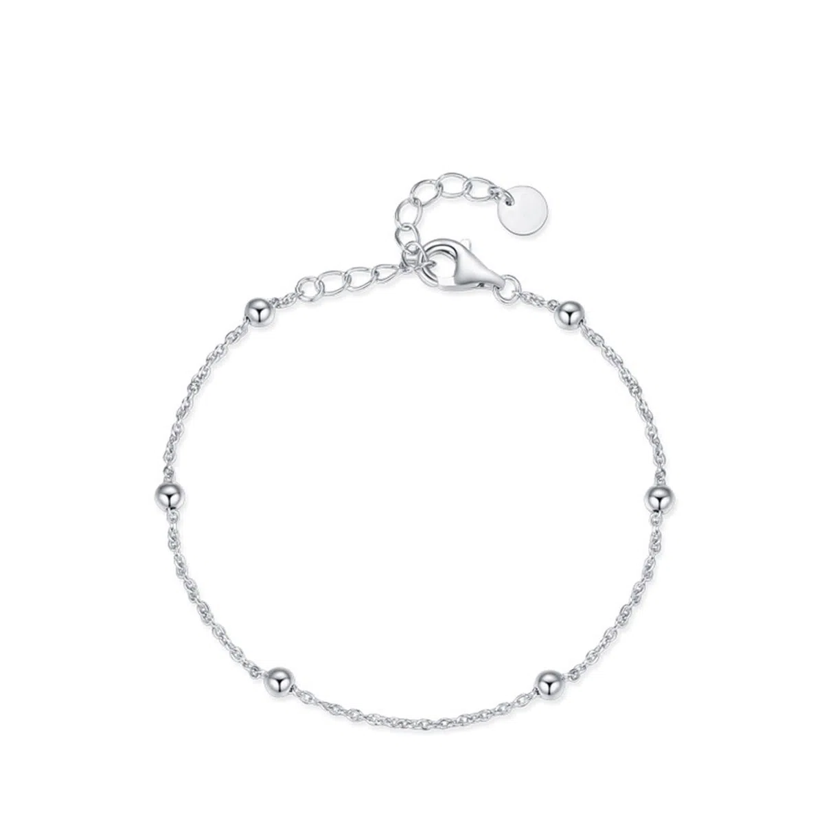 Pulsera para mujer, pulsera de eslabones de cadena para mujer, cadena con cuentas de oro blanco, conjuntos de joyas para mujer