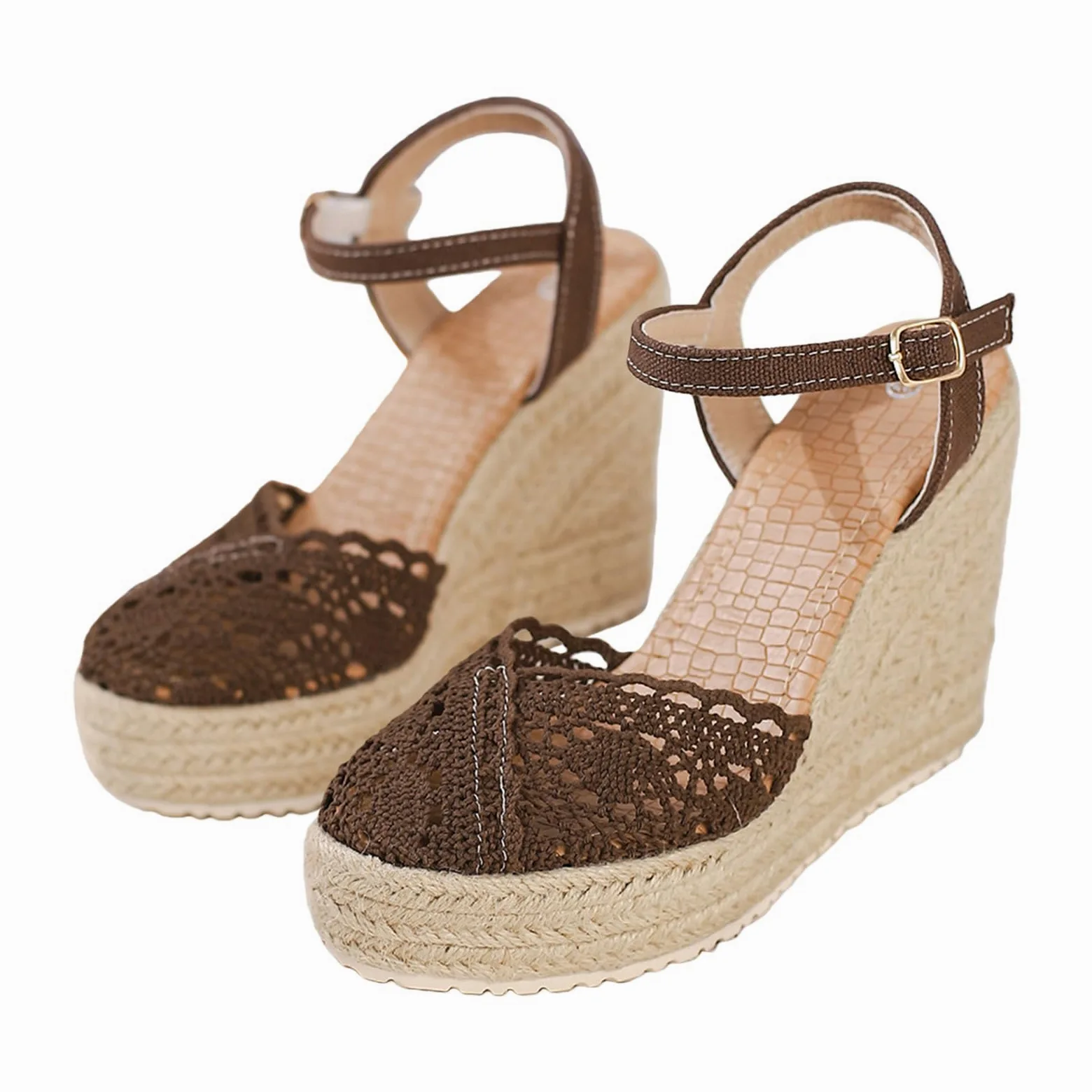 Sandalias romanas planas informales con escote lateral y hebilla para mujer, sandalias de verano de moda para mujer, zapatos plateados con purpurina
