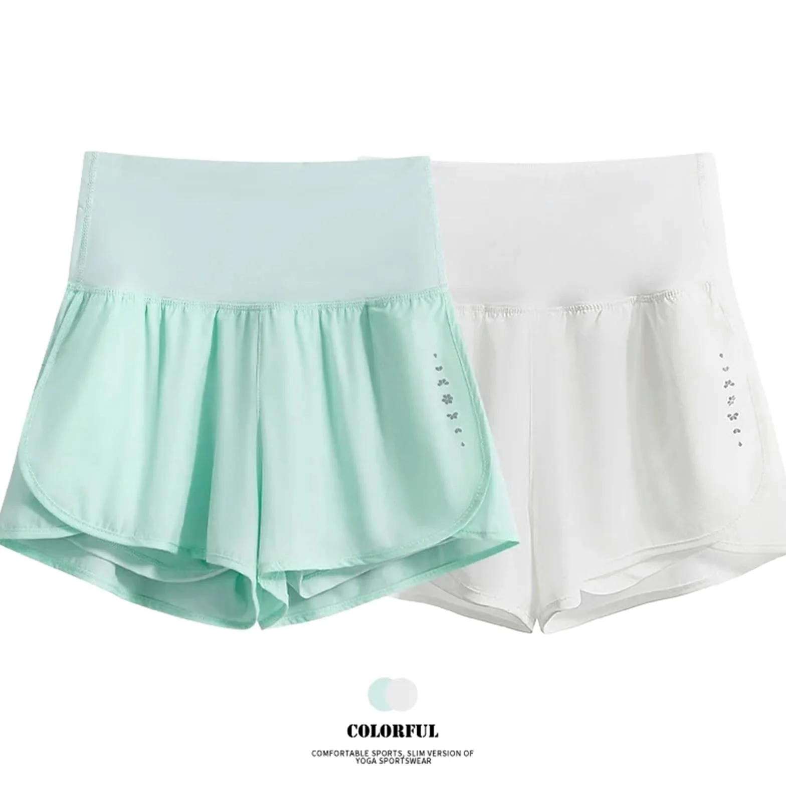 Pantalones Cortos de Ciclismo for Mujer, de Cintura Alta, de Secado rápido, for Yoga, Deportivos de Verano con Forro Interior, Ropa de Gimnasio para Cintura Alta Ciclismo Yoga(Black,XXXL)