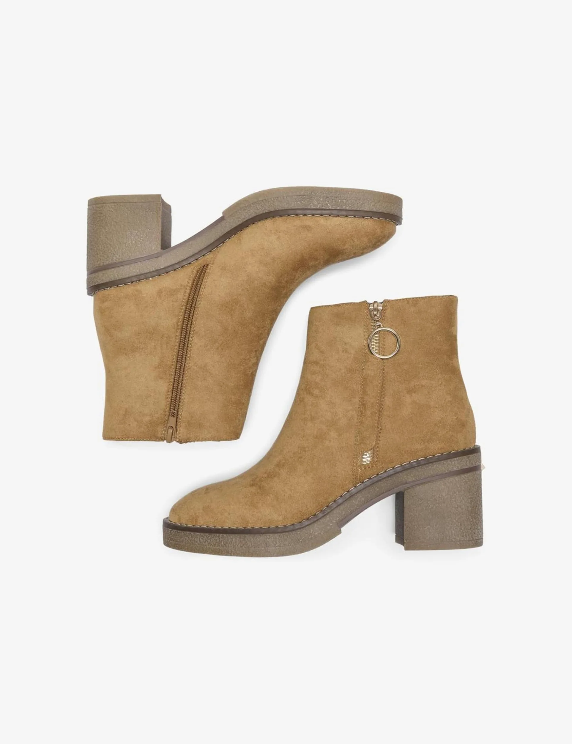 ONLY, Onlbabette Zipper Heeled Boot Mujer