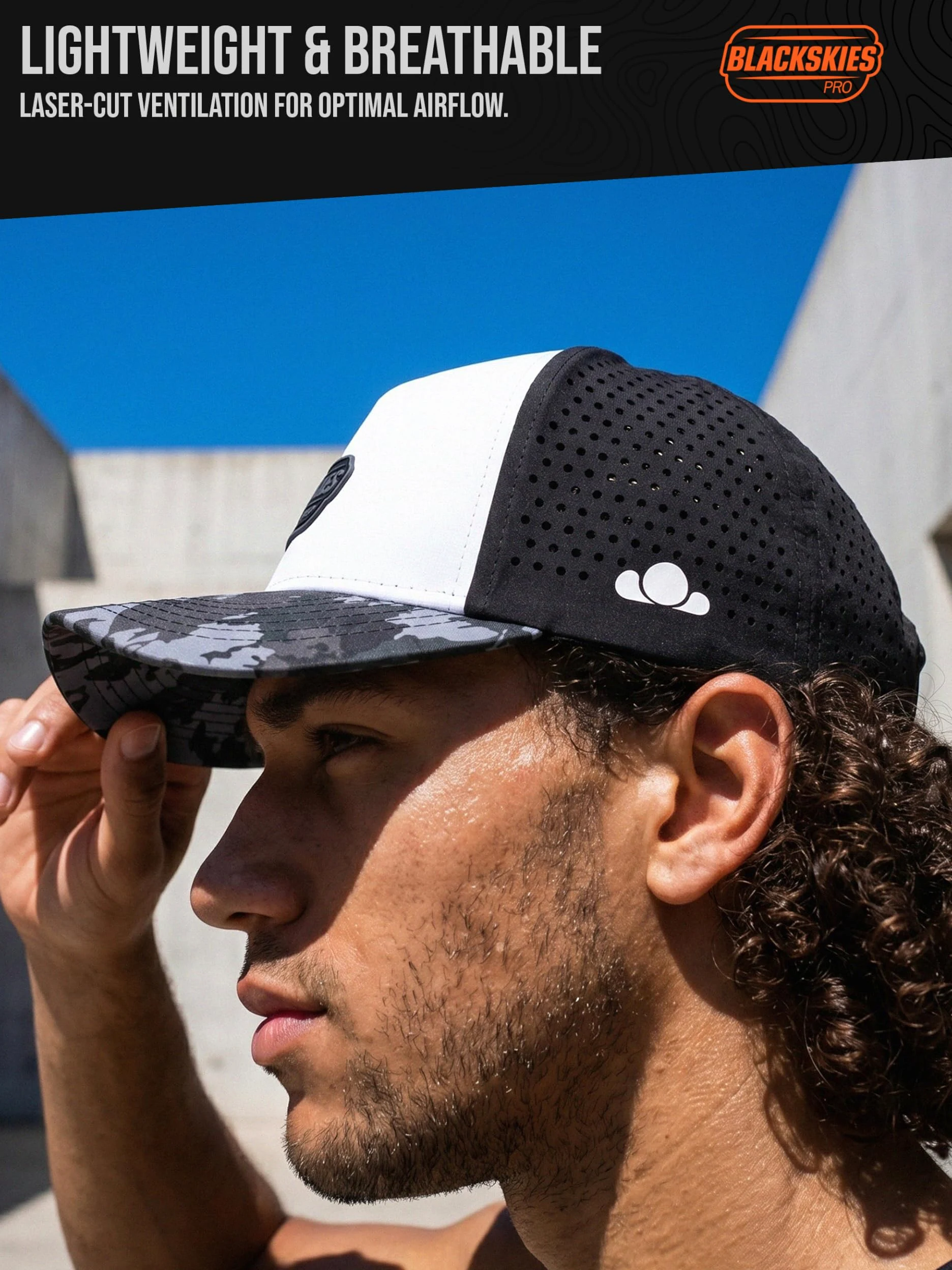 Blackskies® Pro Flow Sport Performance Cap | Gorra de Béisbol Premium Unisex Repelente al Agua | Running Pádel Gimnasio Surf Playa Tenis Hombre Mujer