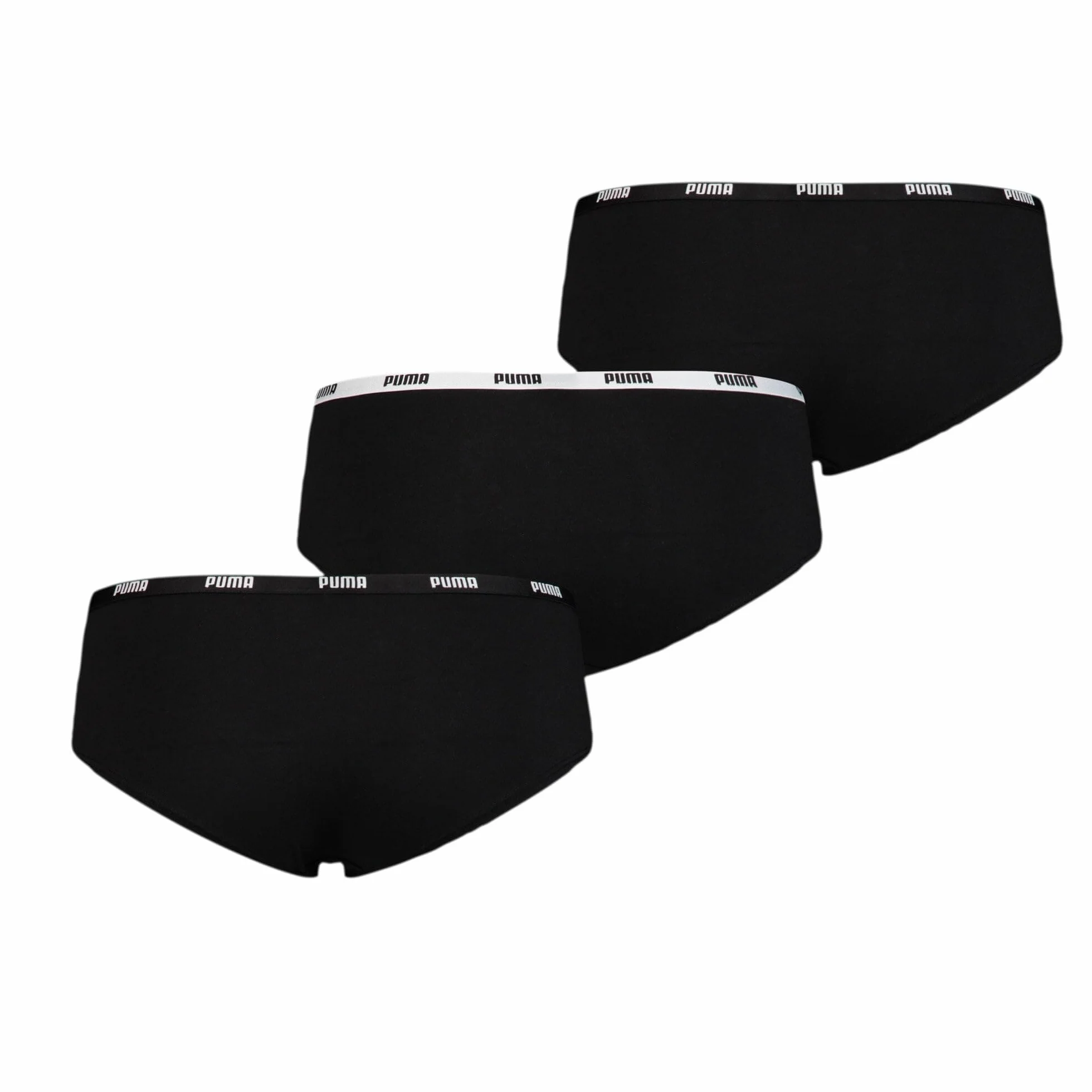 PUMA Hipster Mutandine para Mujer, Negro, XL (Pack de 3)