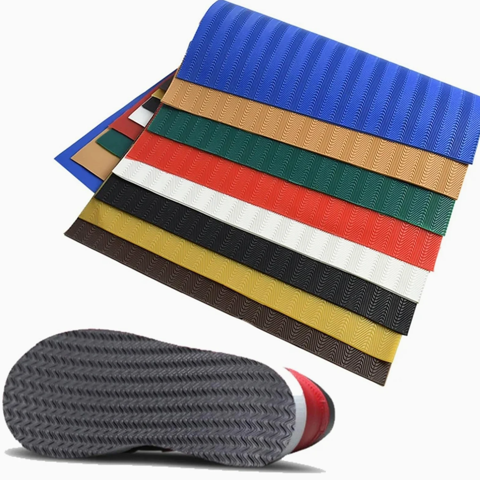 Parches de goma resistentes al desgaste for reparar suelas zapatos, zapatillas, cuero, almohadillas adhesivas antideslizantes, plantillas y láminas