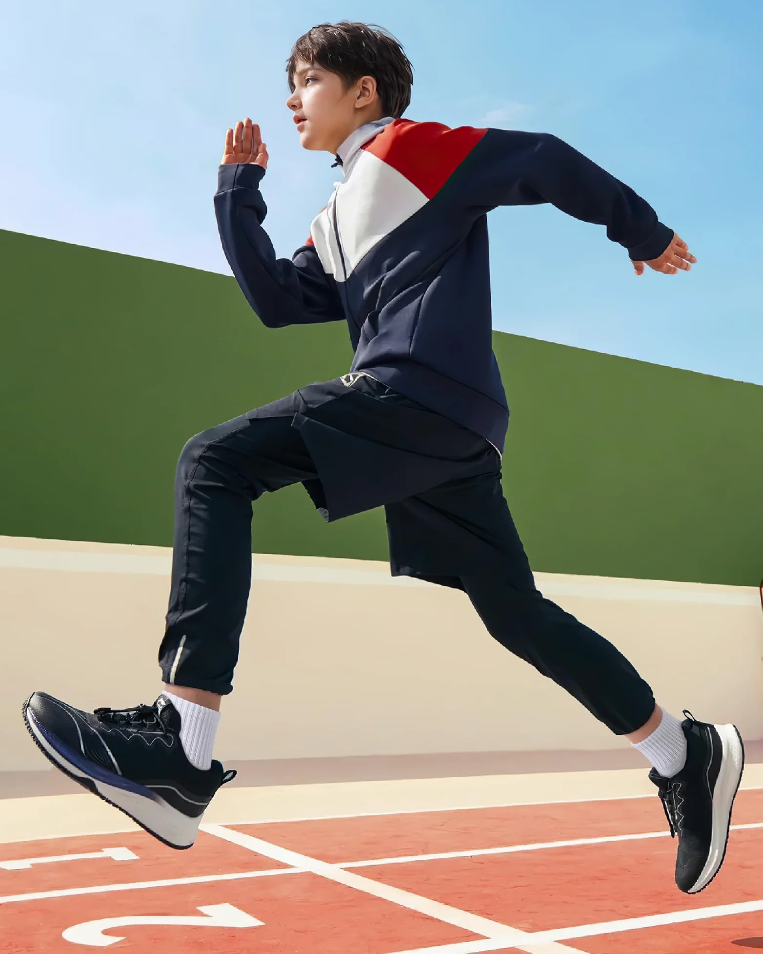 BOOPH 6 pares de calcetines de tobillo de corte bajo para niños y niñas, calcetines deportivos acolchados para correr, 4 a 14 años