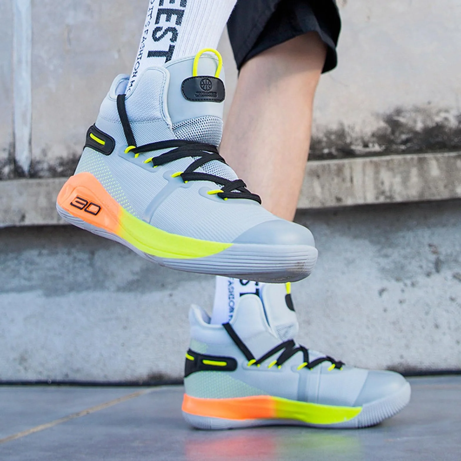 Hixingo Zapatillas de Baloncesto Hombre, Basketball Shoes Antideslizantes Transpirable N° 30