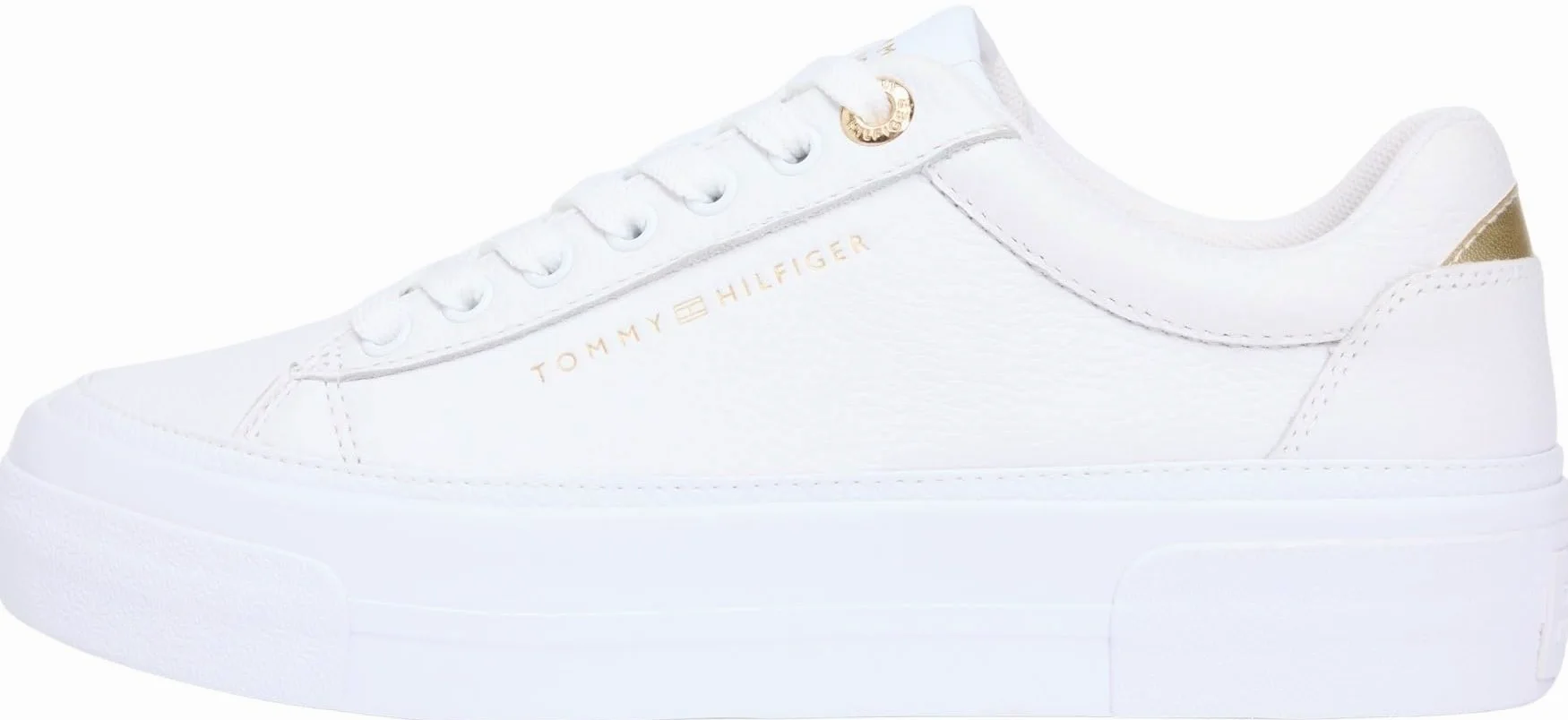 Tommy Hilfiger Adaptive TH Platform Sneaker Tumbled LTR Fw0fw09018 Parte Superior bajaMujer