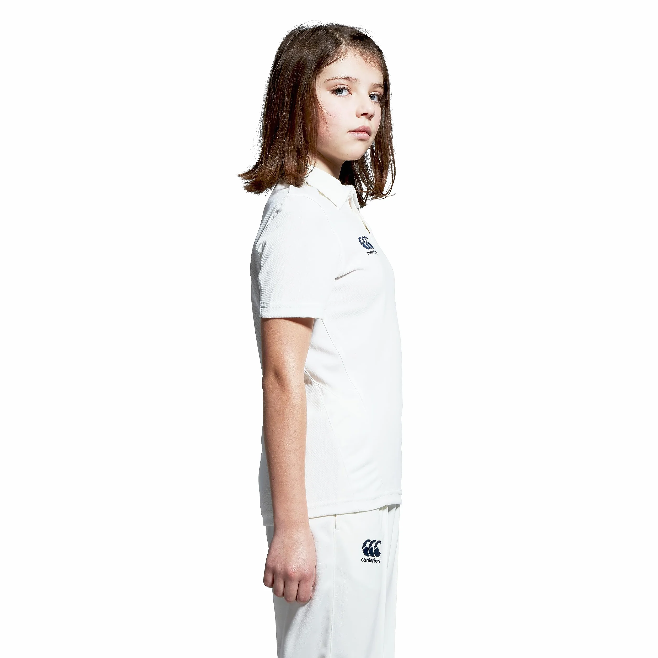 Canterbury Polo Shirt | Cricket Whites | Moisture Wicking Camisa de Polo Unisex Junior