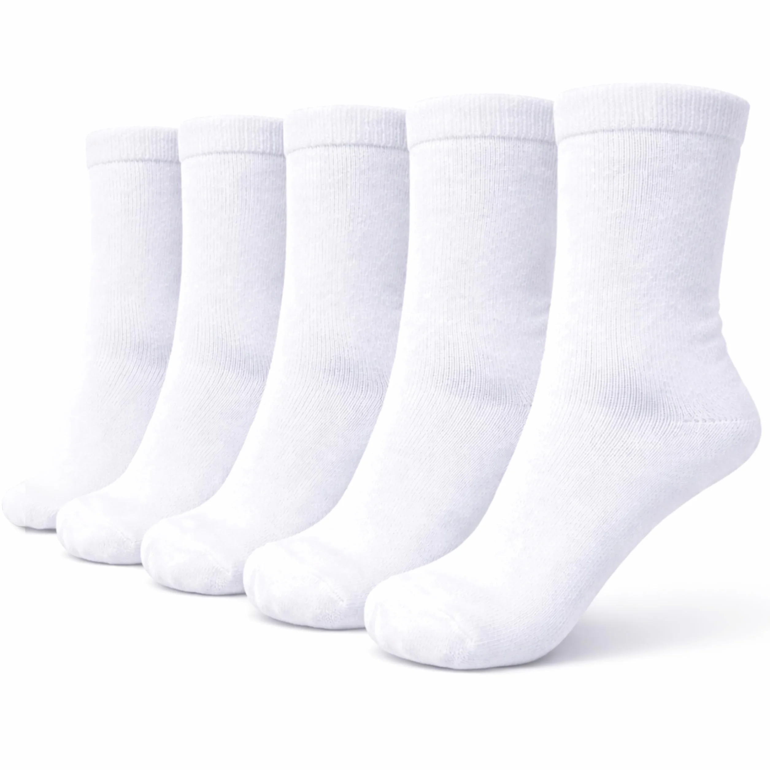 bisoo SET de 5 Pares de Calcetines Escolares de Algodon con Certificado Oeko-Tex para Uniforme Colegio - Elige entre Cortos o Largos según Talla y Color