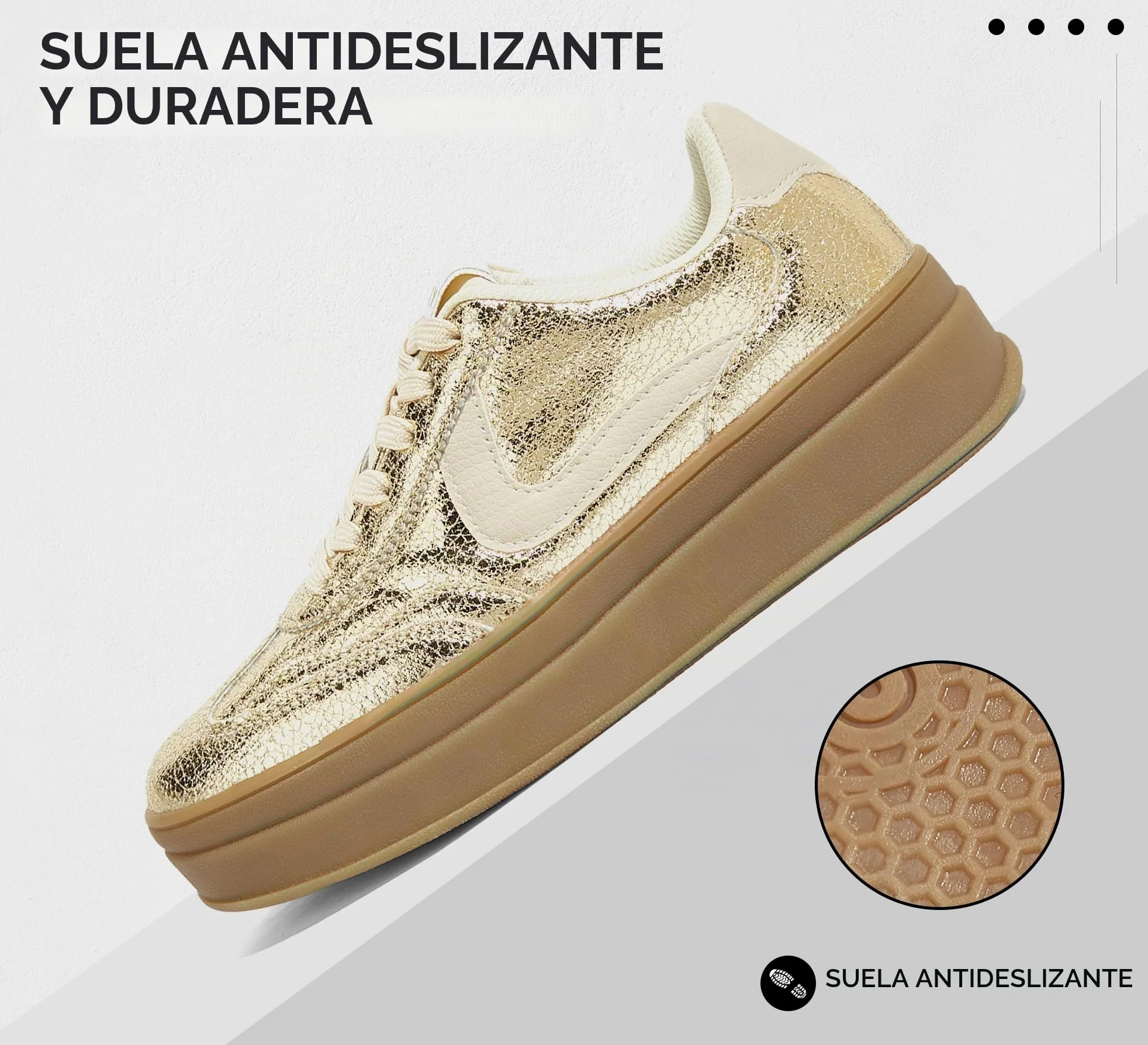 LUCKY STEP Zapatillas de Plataforma para Mujer – Retro, Casuales, Cómodas, Zapatos de Caminar, Suela Gruesa, Elegantes, Clásicas, Tenis