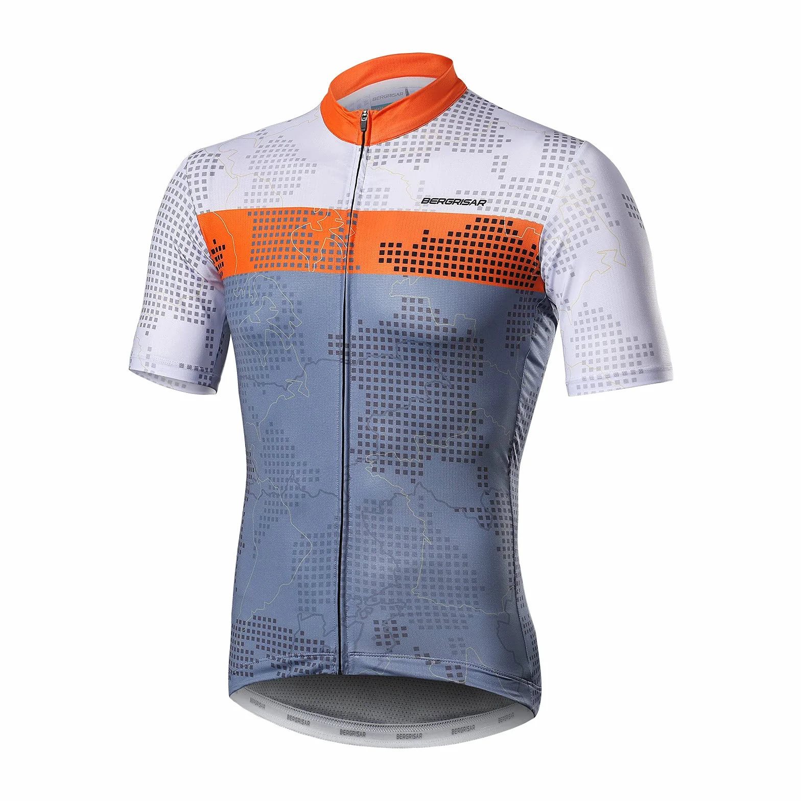 BERGRISAR Maillot Ciclismo Hombre Camisetas Ropa MTB Bicicleta Manga Corta
