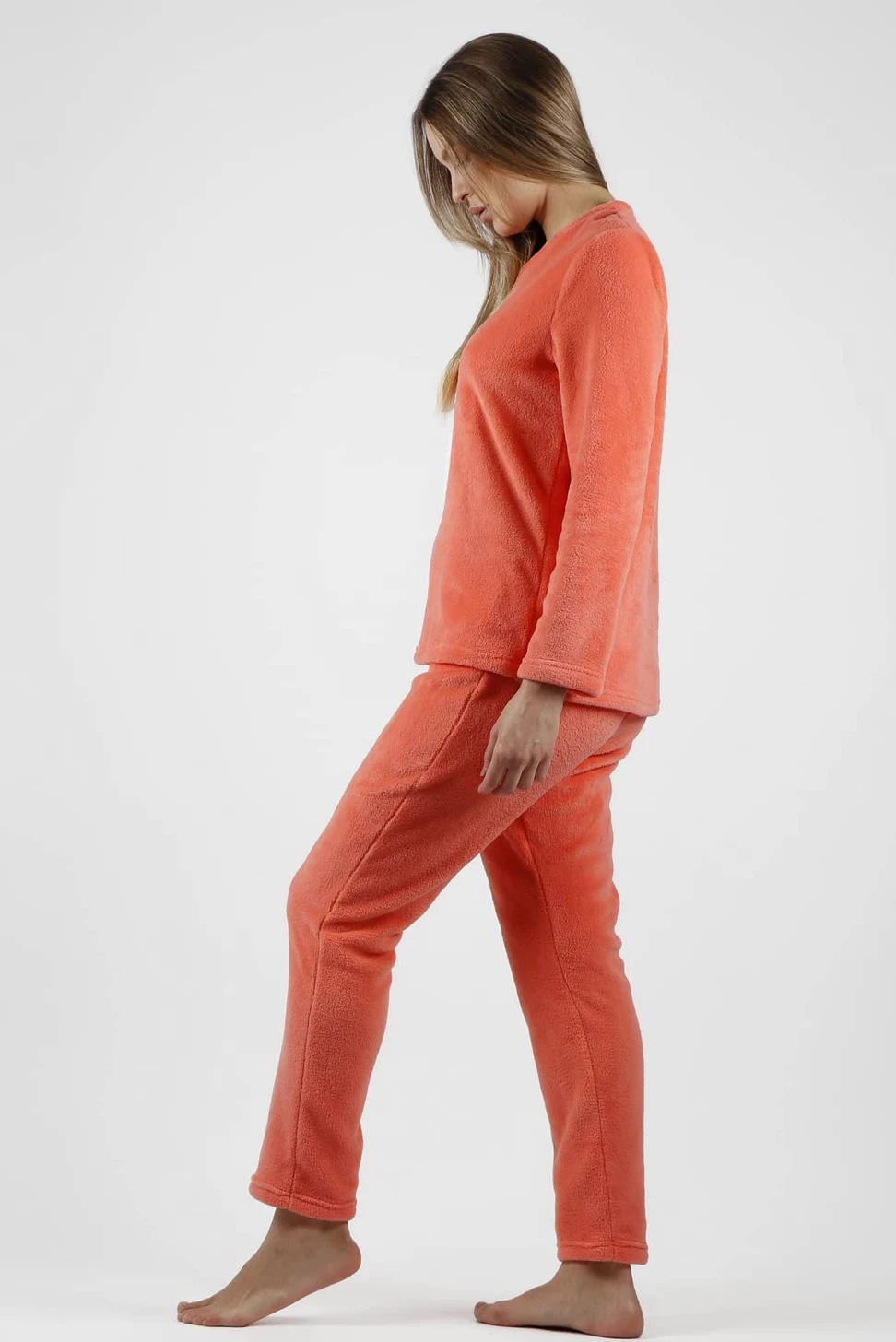 ADMAS Pijama calentito Manga Larga para Mujer